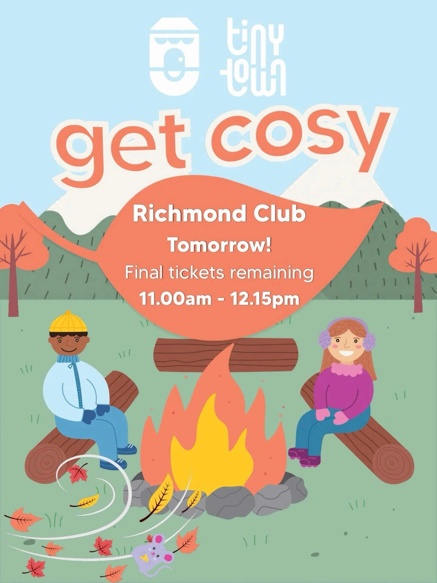 We are so excited to host our first ever sessions at @richmondclubchch tomorrow! 

The 9.30am session now has two spaces available! There are a couple more available at 11.00am 💛

Come get cosy and enjoy what the venue has to offer - cafe, playgroun