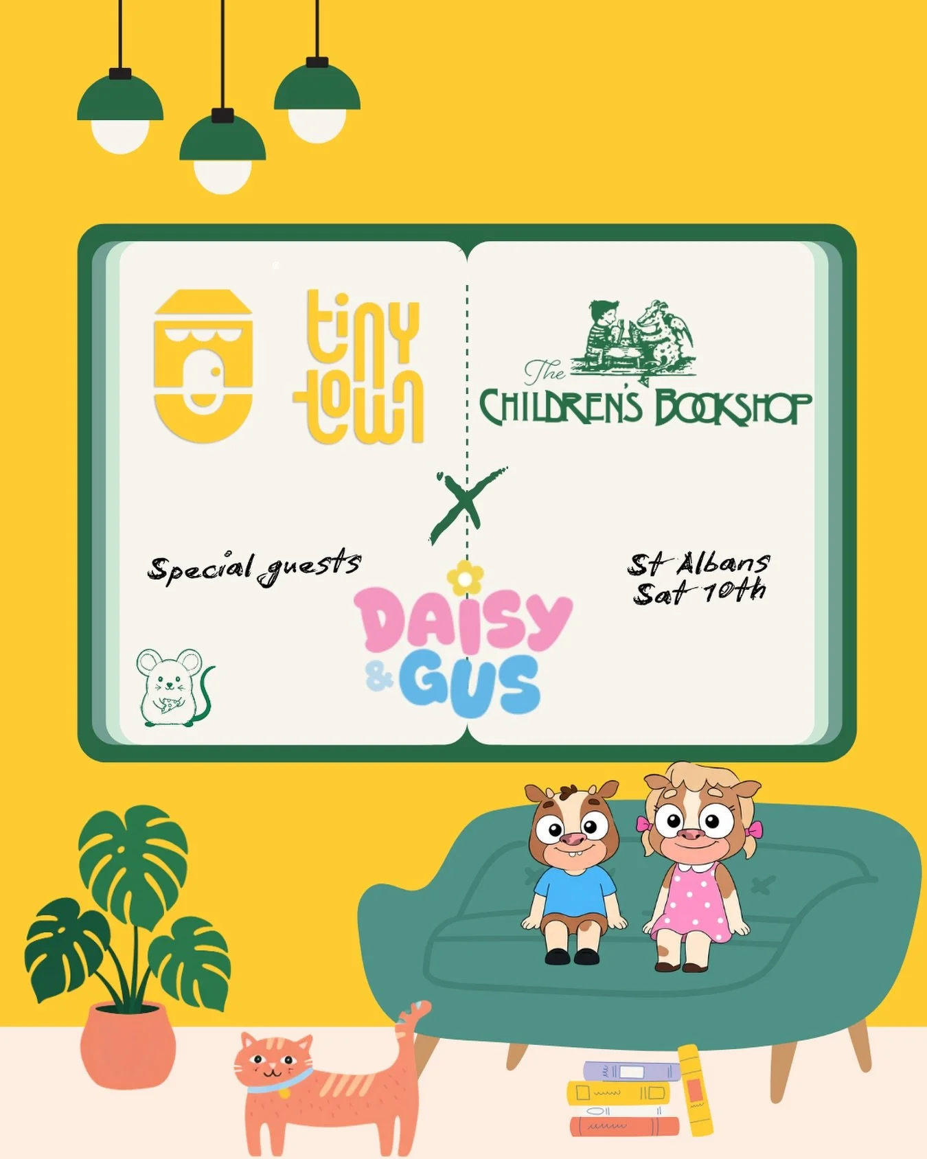Coming to see us in action with @thechildrensbookshopchch this Saturday? We&rsquo;ve got some epic surprises in store for you in celebration of @bookshopdaynz!

The local authors of @daisyandgusnz, Matthew Wild and @adampercival will be joining us fo