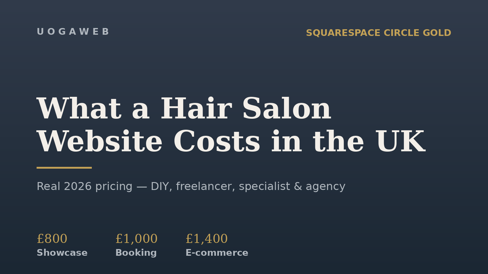How Much Does a Hair Salon Website Cost in the UK? (2026 Real Pricing)