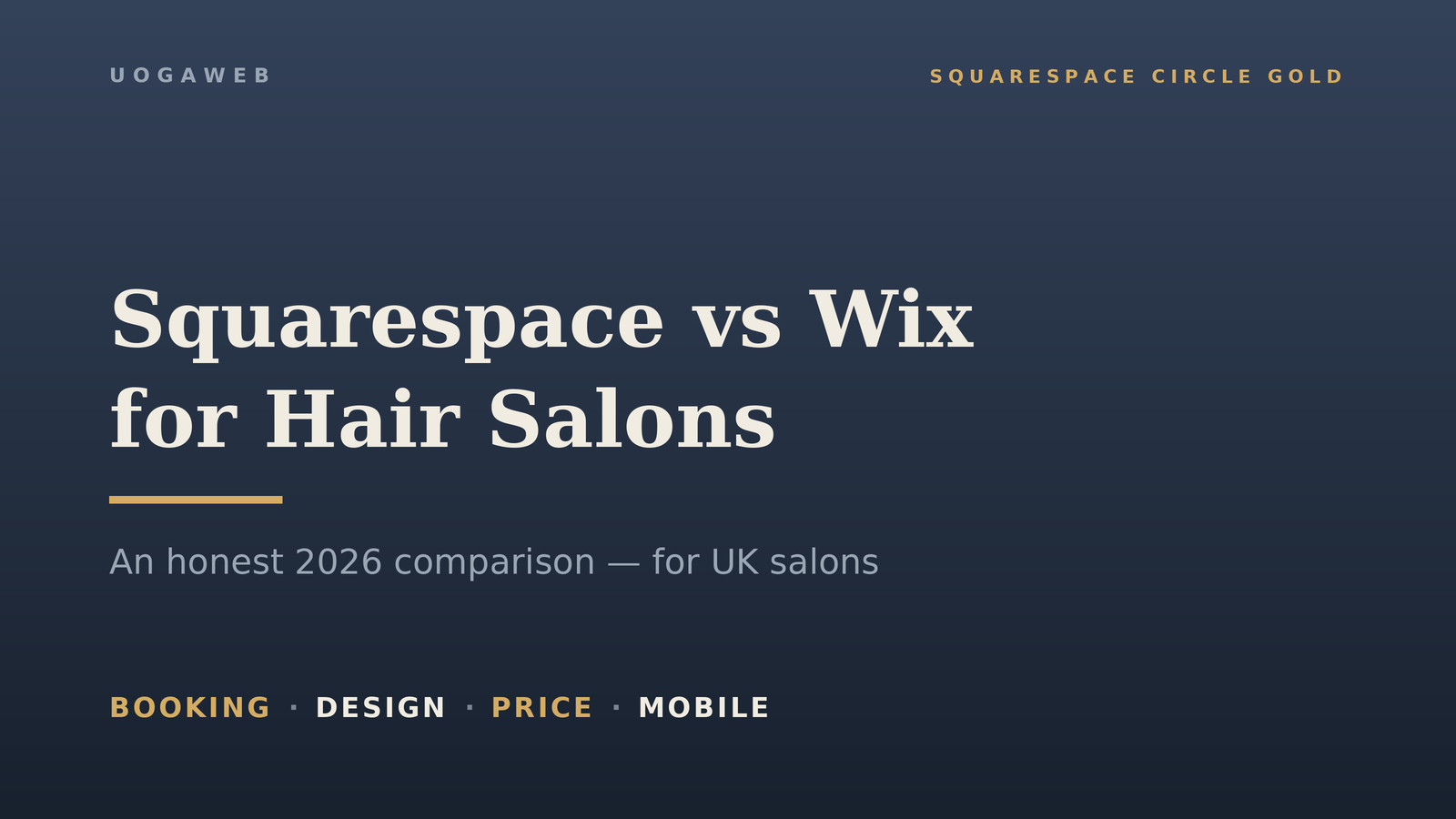 Squarespace vs Wix for Hair Salons (2026): An Honest Comparison