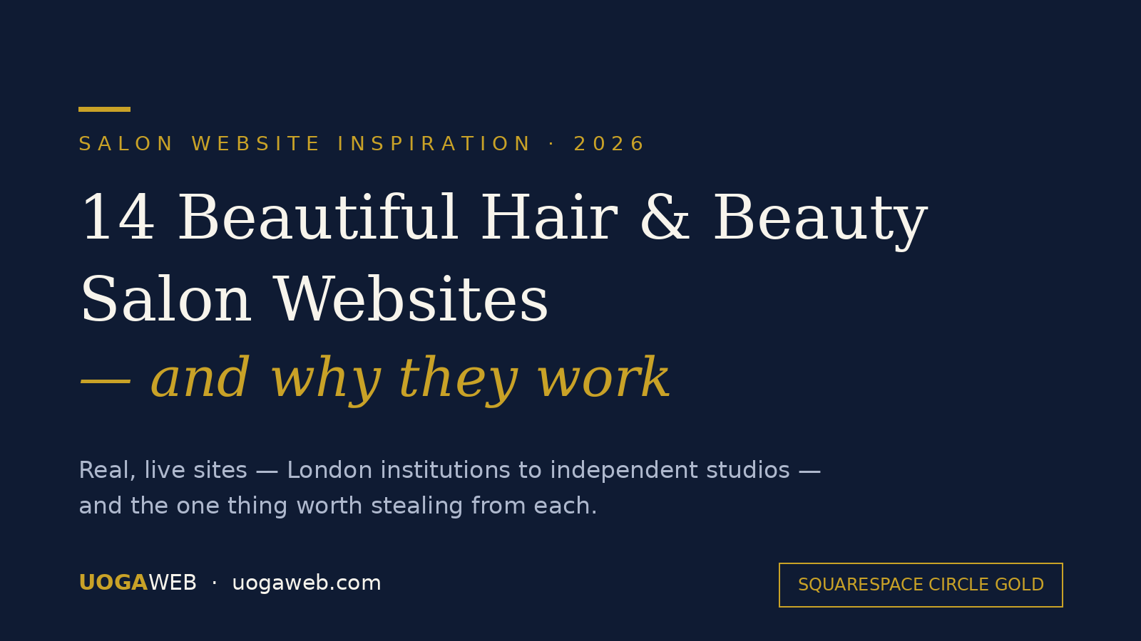 14 Beautiful Hair &amp; Beauty Salon Websites (2026) — and Why They Work
