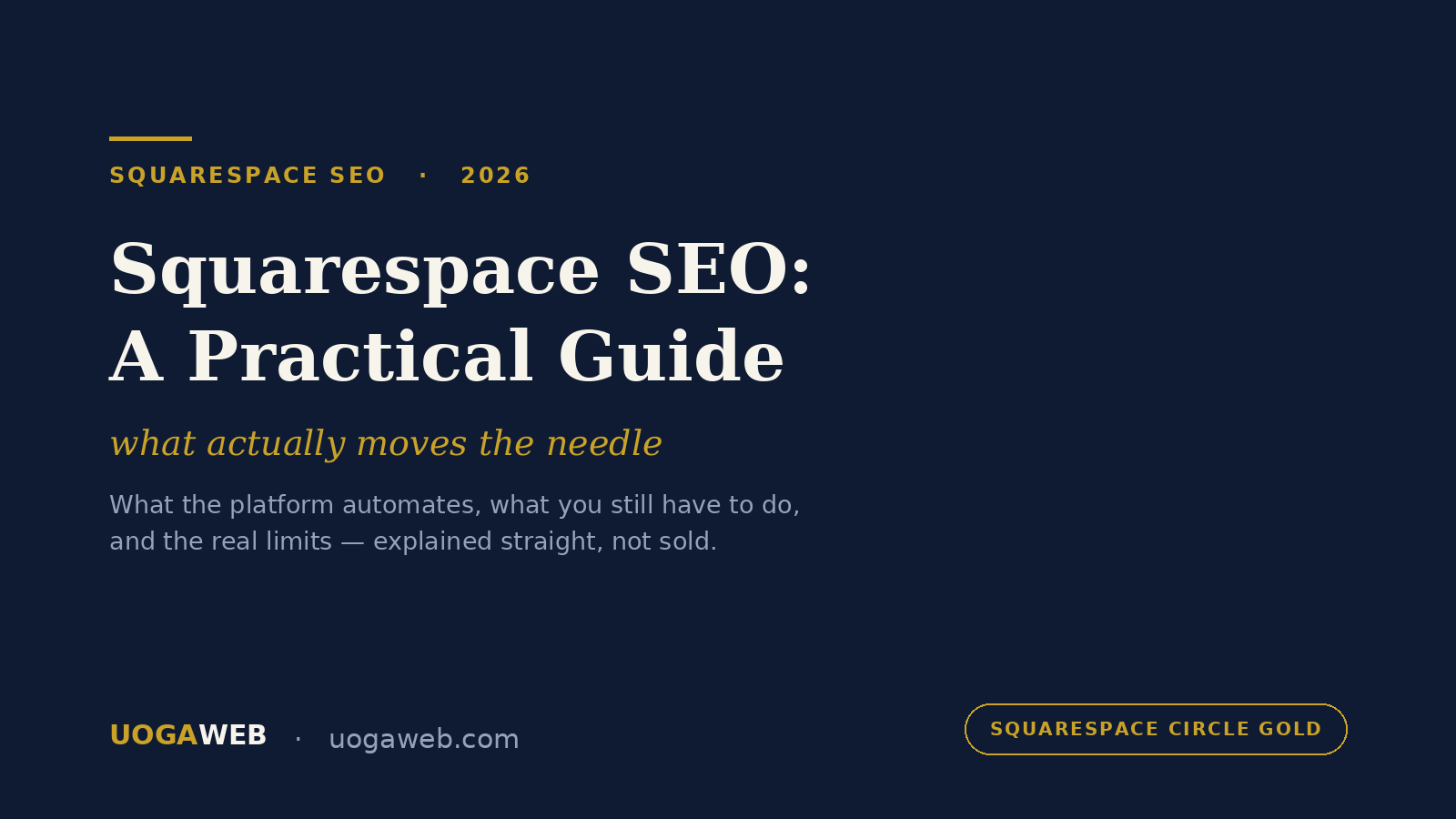 Squarespace SEO in 2026: A Practical Guide for Small Service Businesses