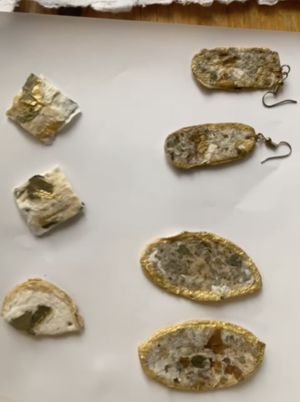 Handcrafted paper &amp; Earrings