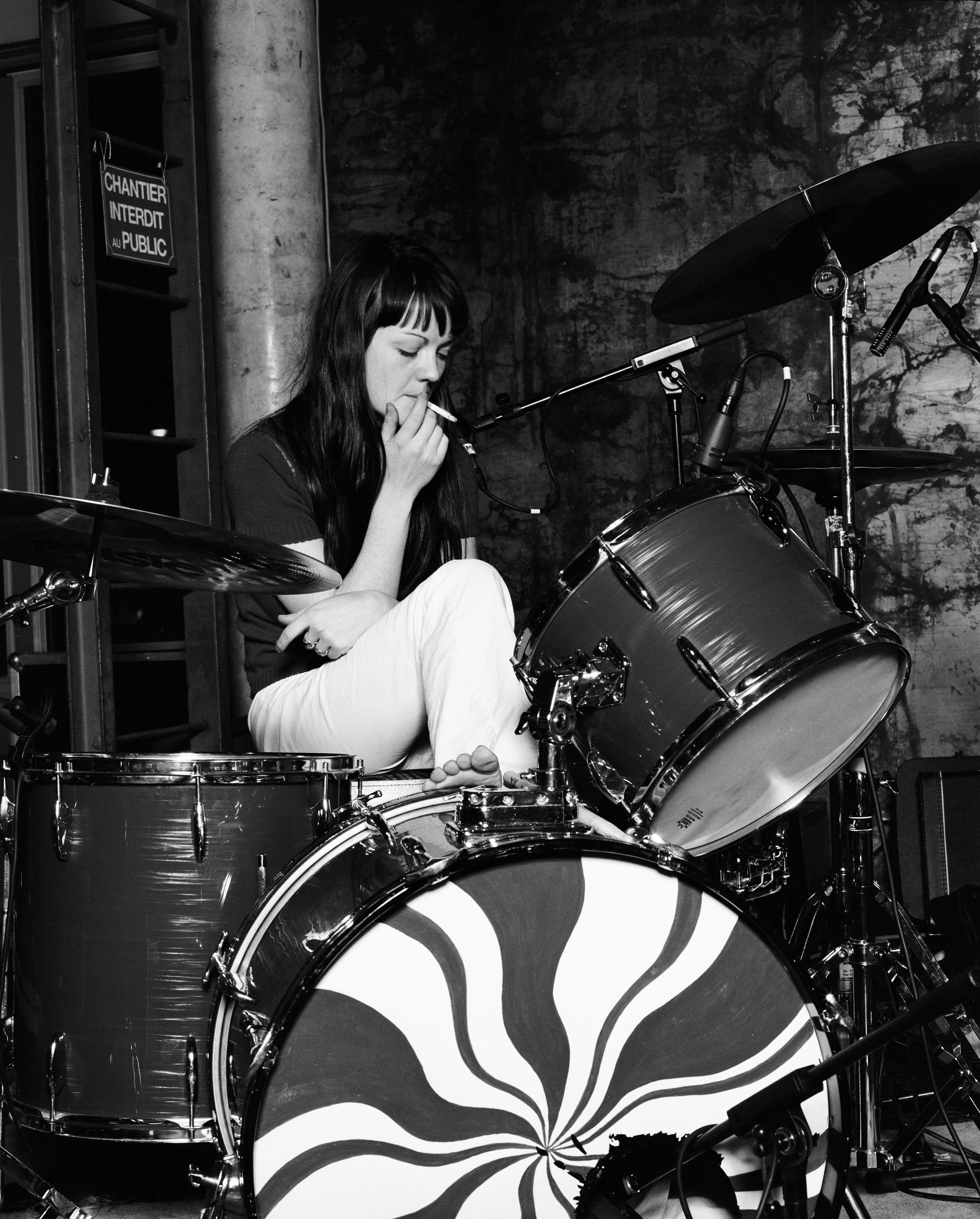 MEG WHITE of 'The White Stripes', Toulouse 2001
