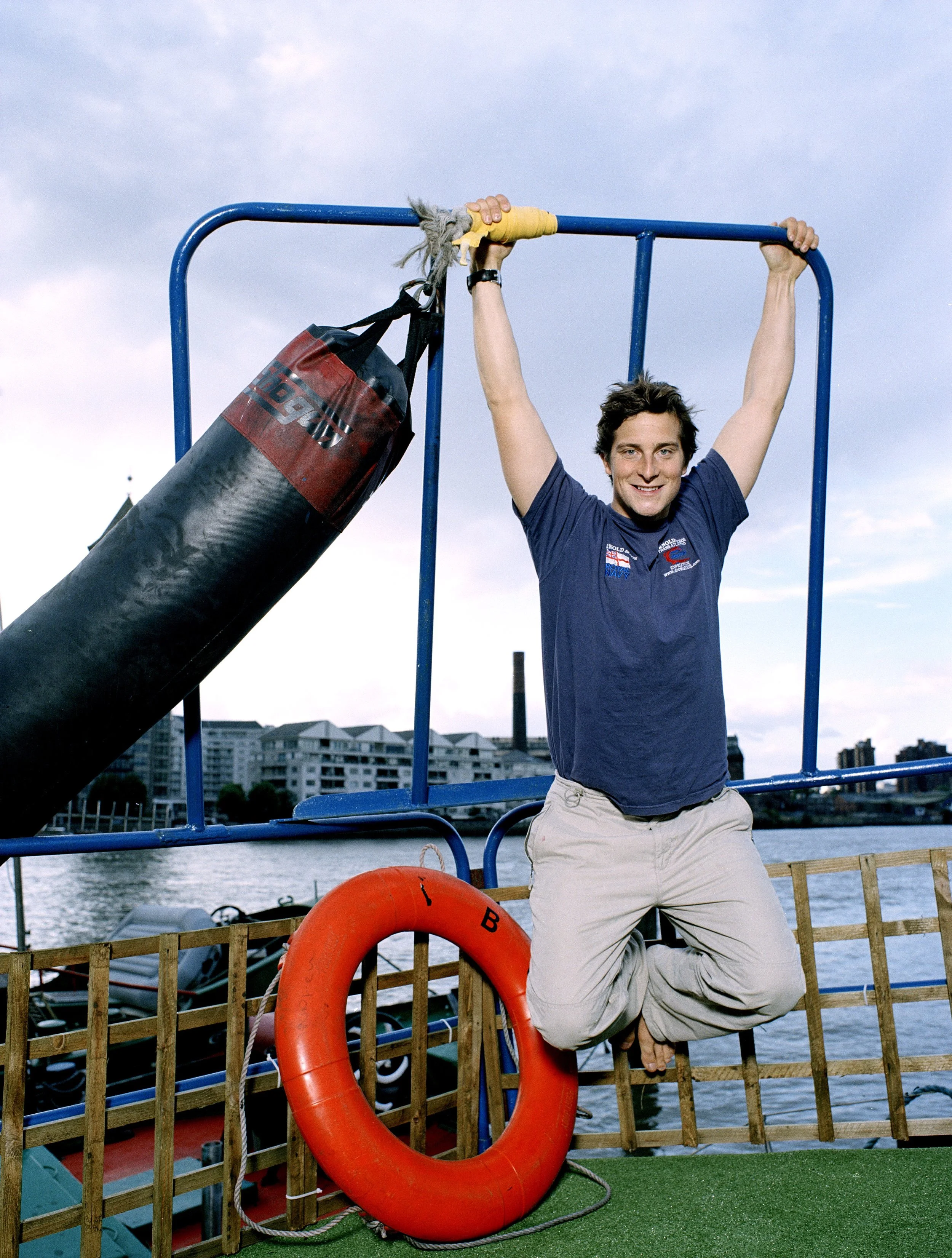 BEAR GRYLLS, west London 2001