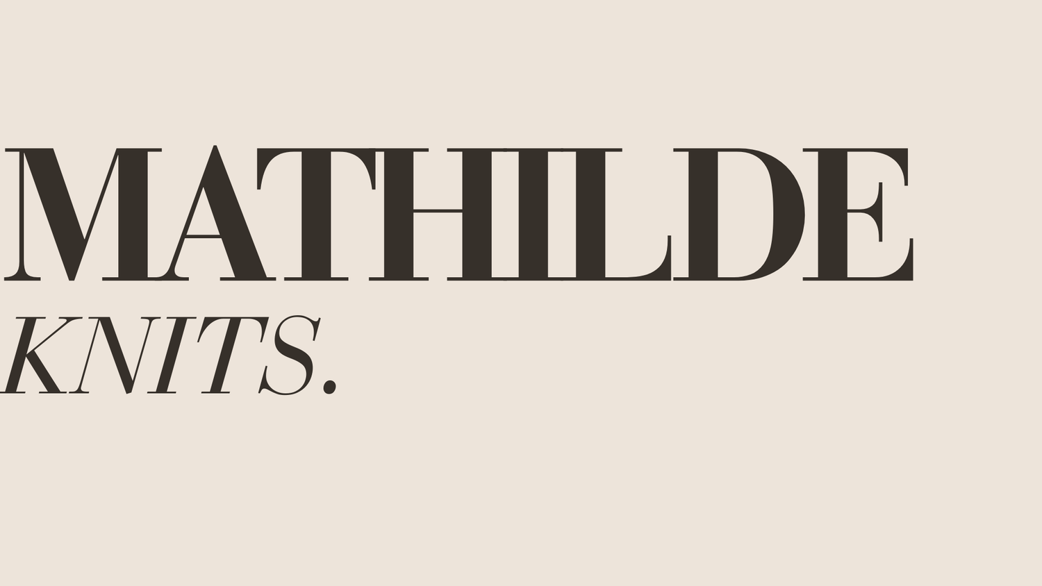 Mathilde Knits 