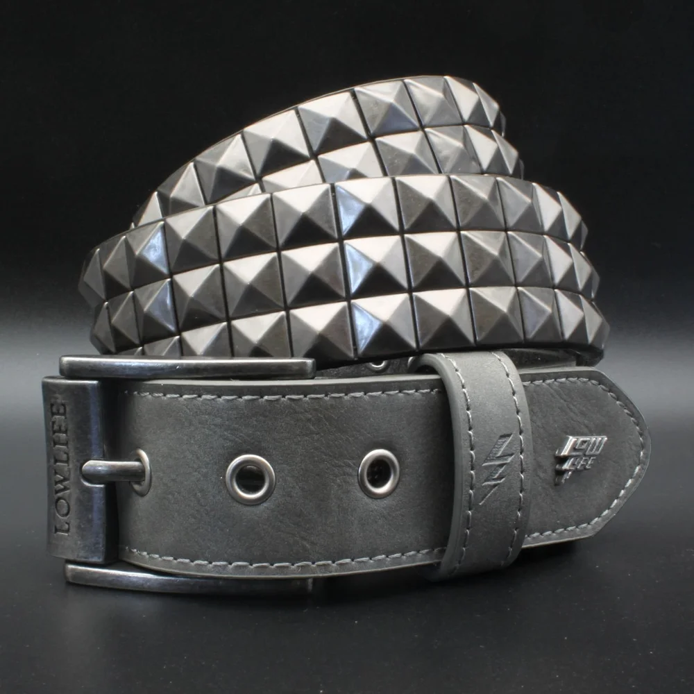 Like New! Studded leather belt Rasco Studded Leather Belt - Black main image 3