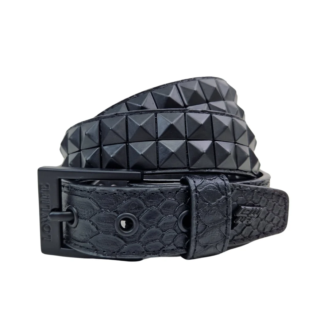 Sac Ceinture En Cuir Noir Clouté - Banane Boucle - Loop Bag