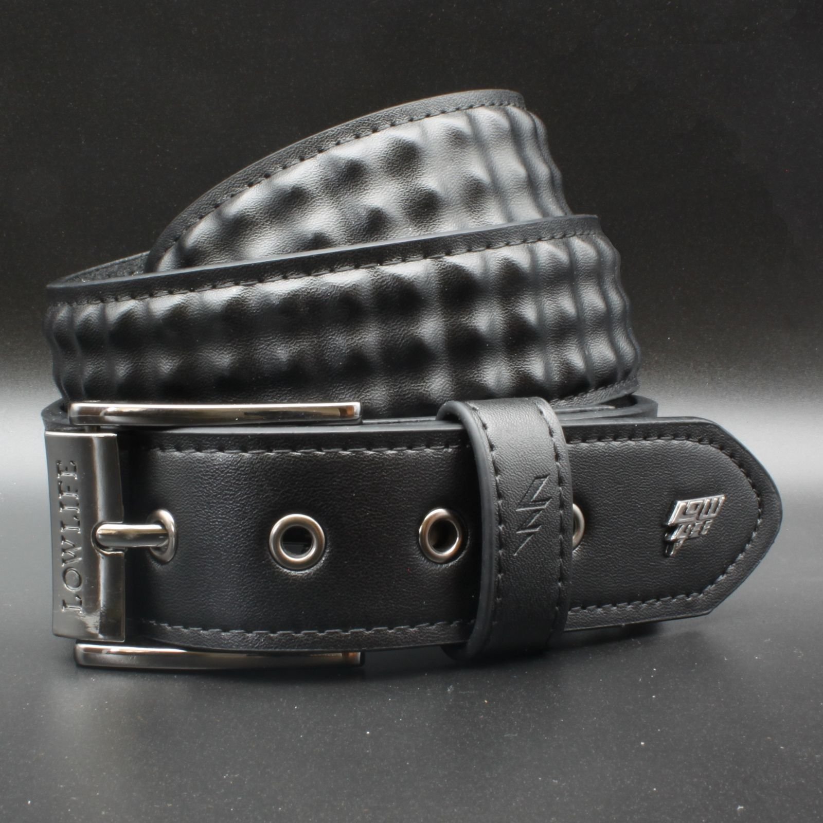Cover Up Leather Belt in Black