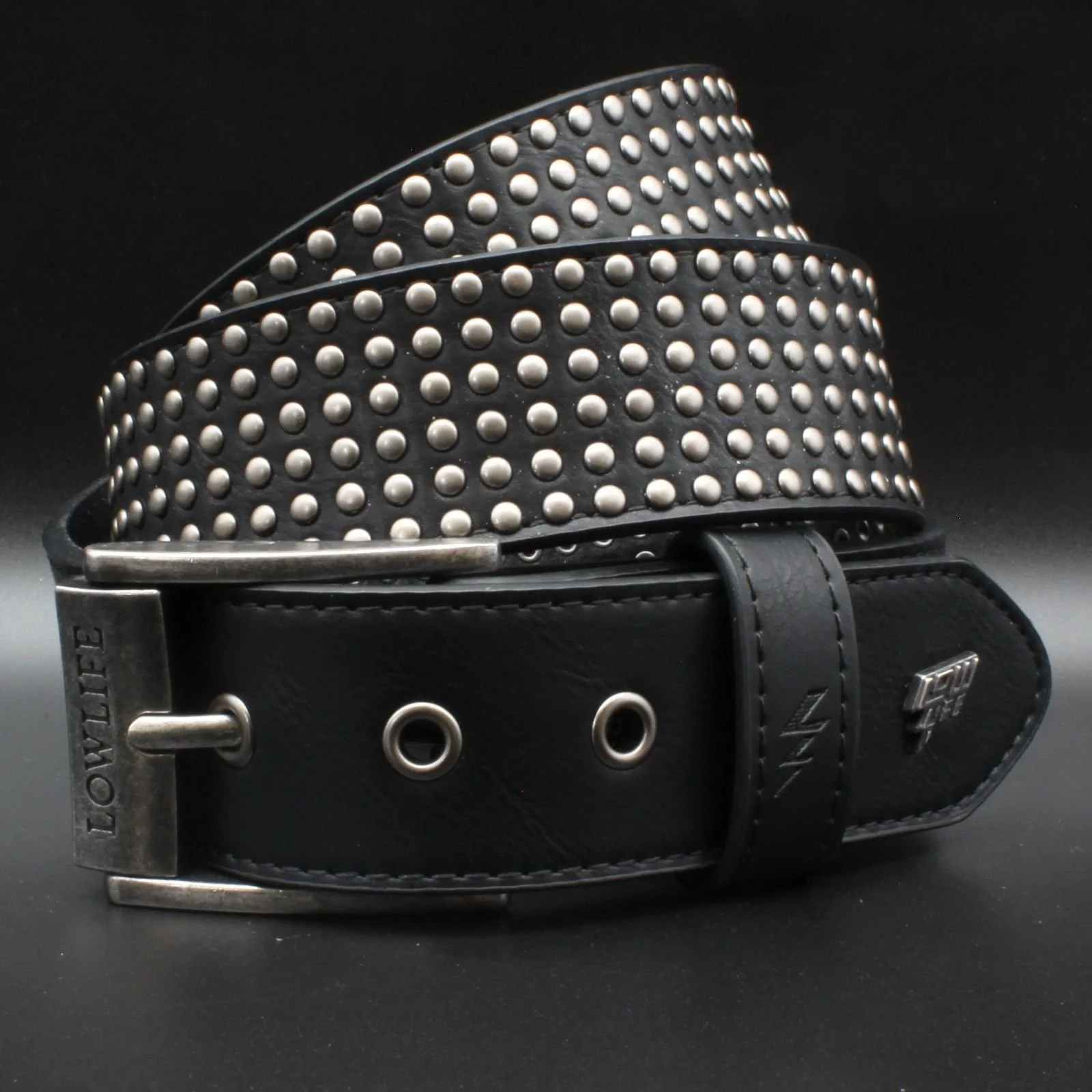 Wallace Leather Belt in Black