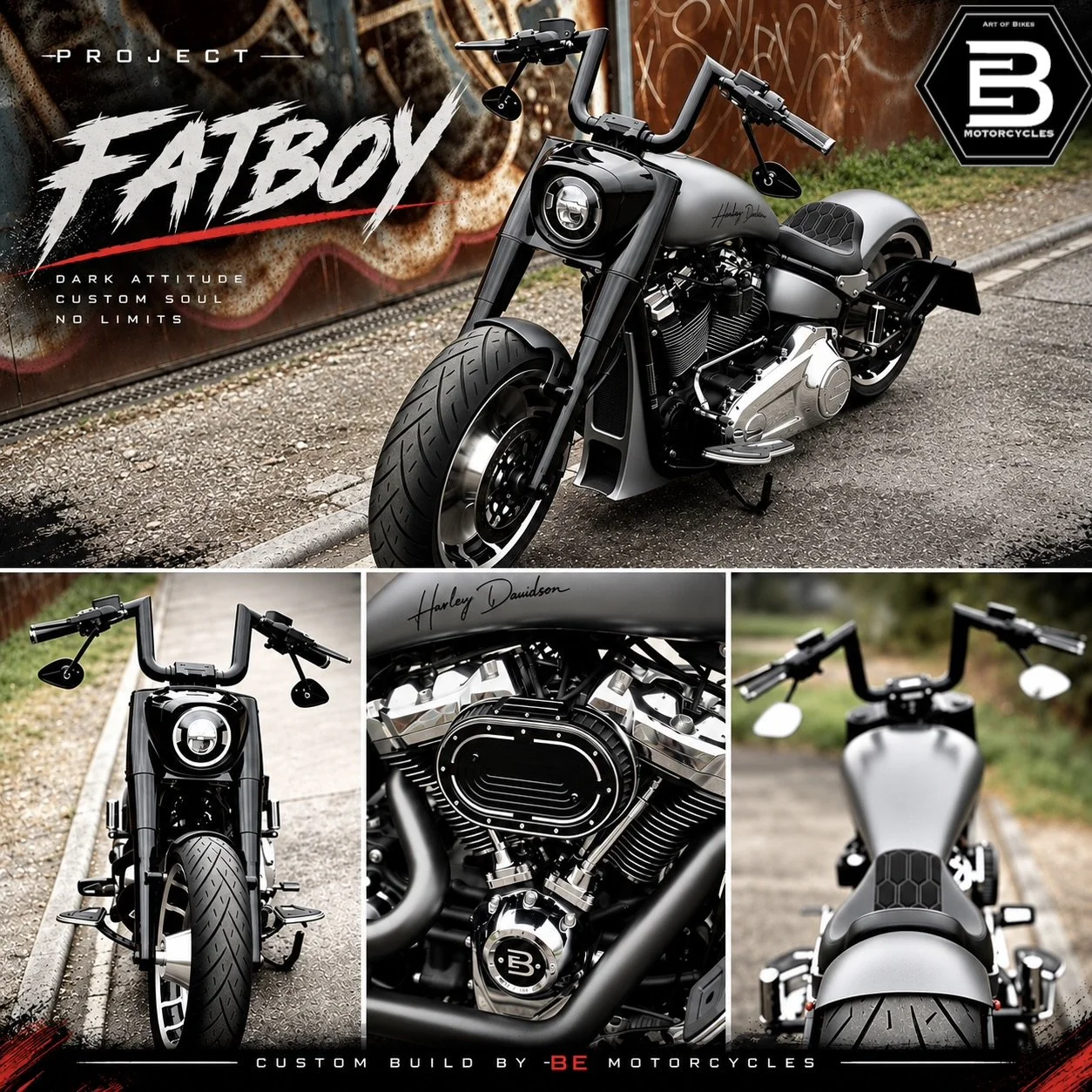 Harley Davidson Fatboy Custom Umbau 