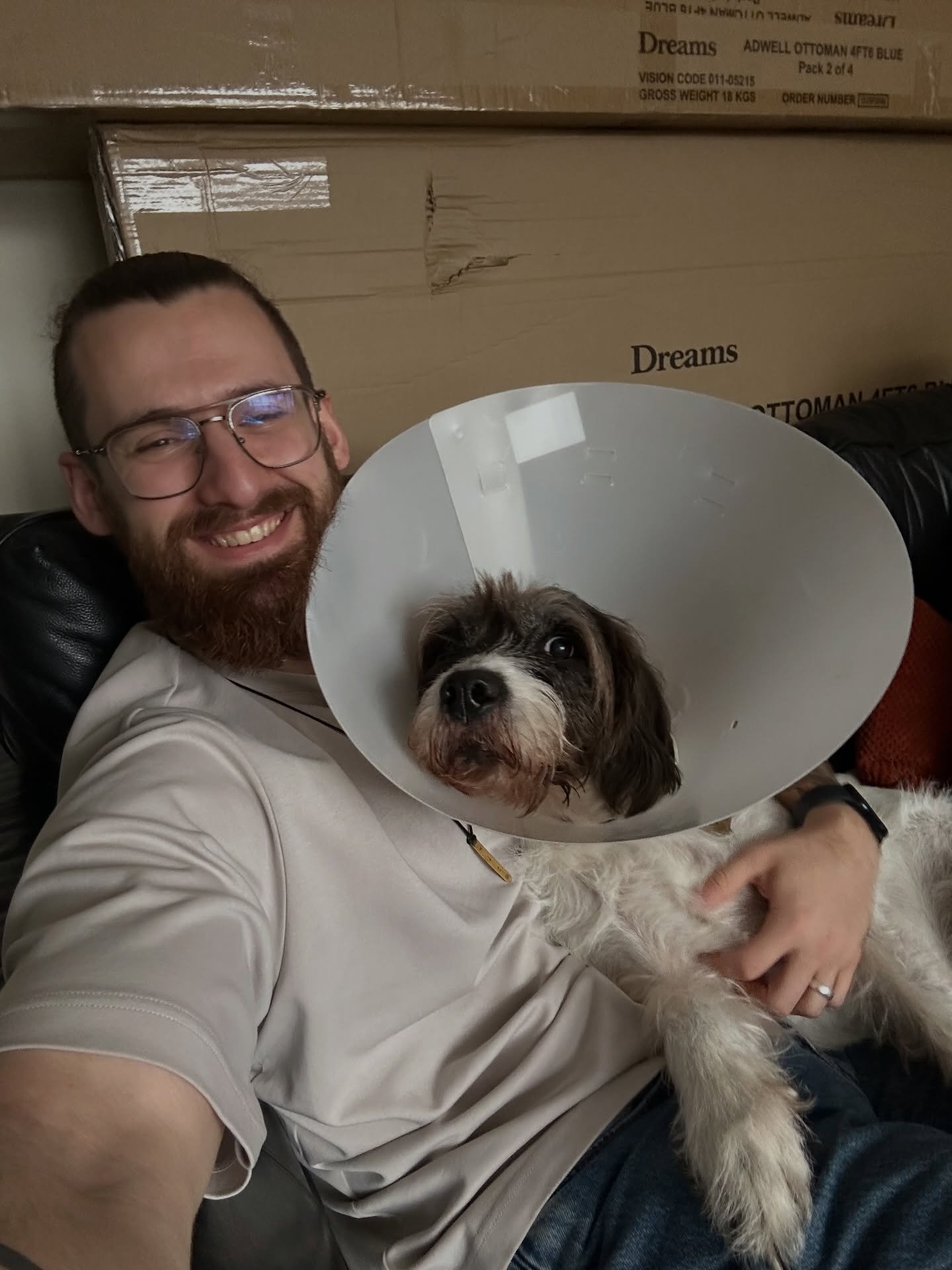 Rarely do these, but I thought Toby&rsquo;s cone of shame was too good not to share 🐶 

Delightful week filled with coaching, training, hobbies and birthdays 🎉