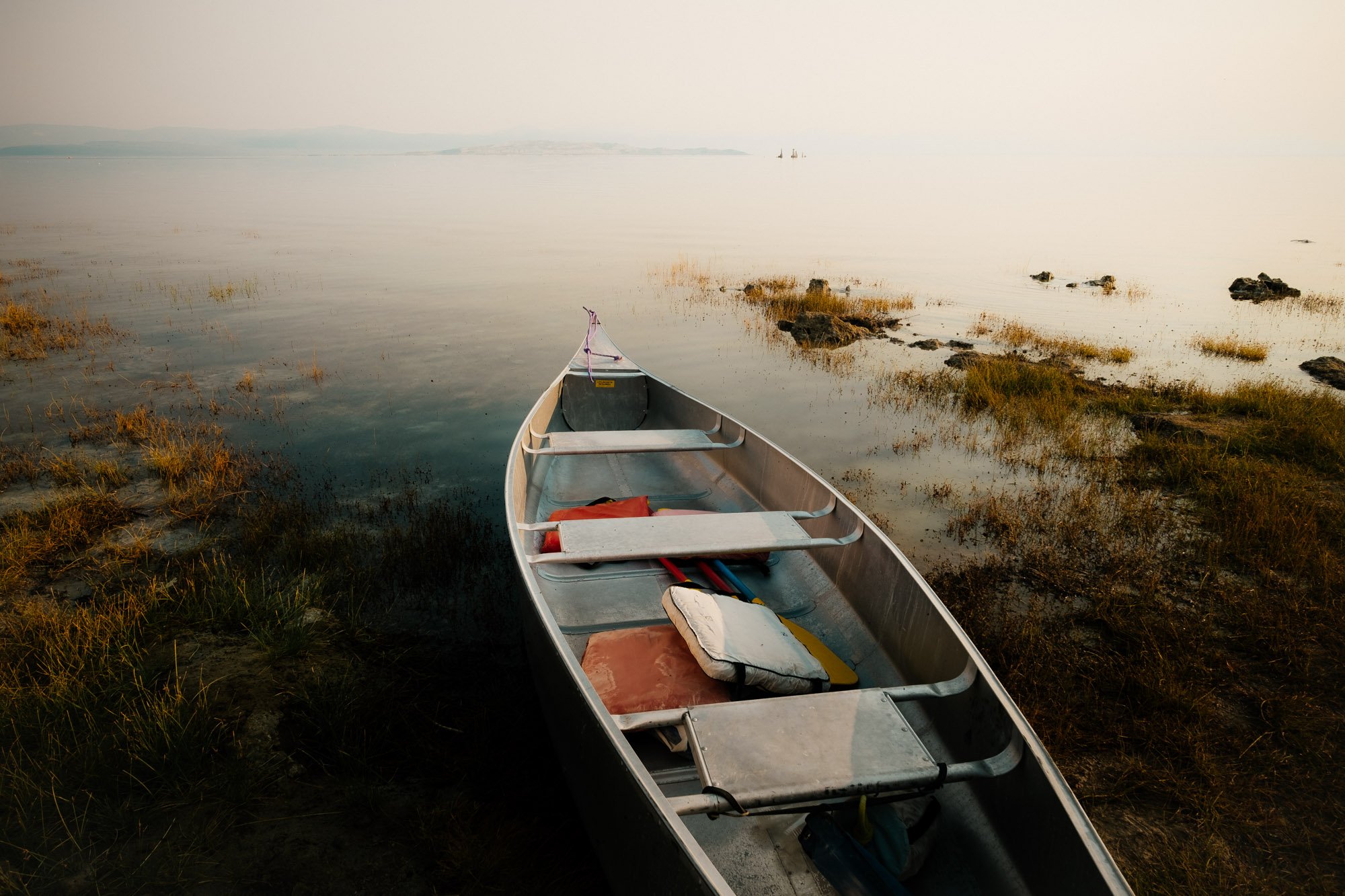 Canoe on a Still Morning | Mono Lake, California