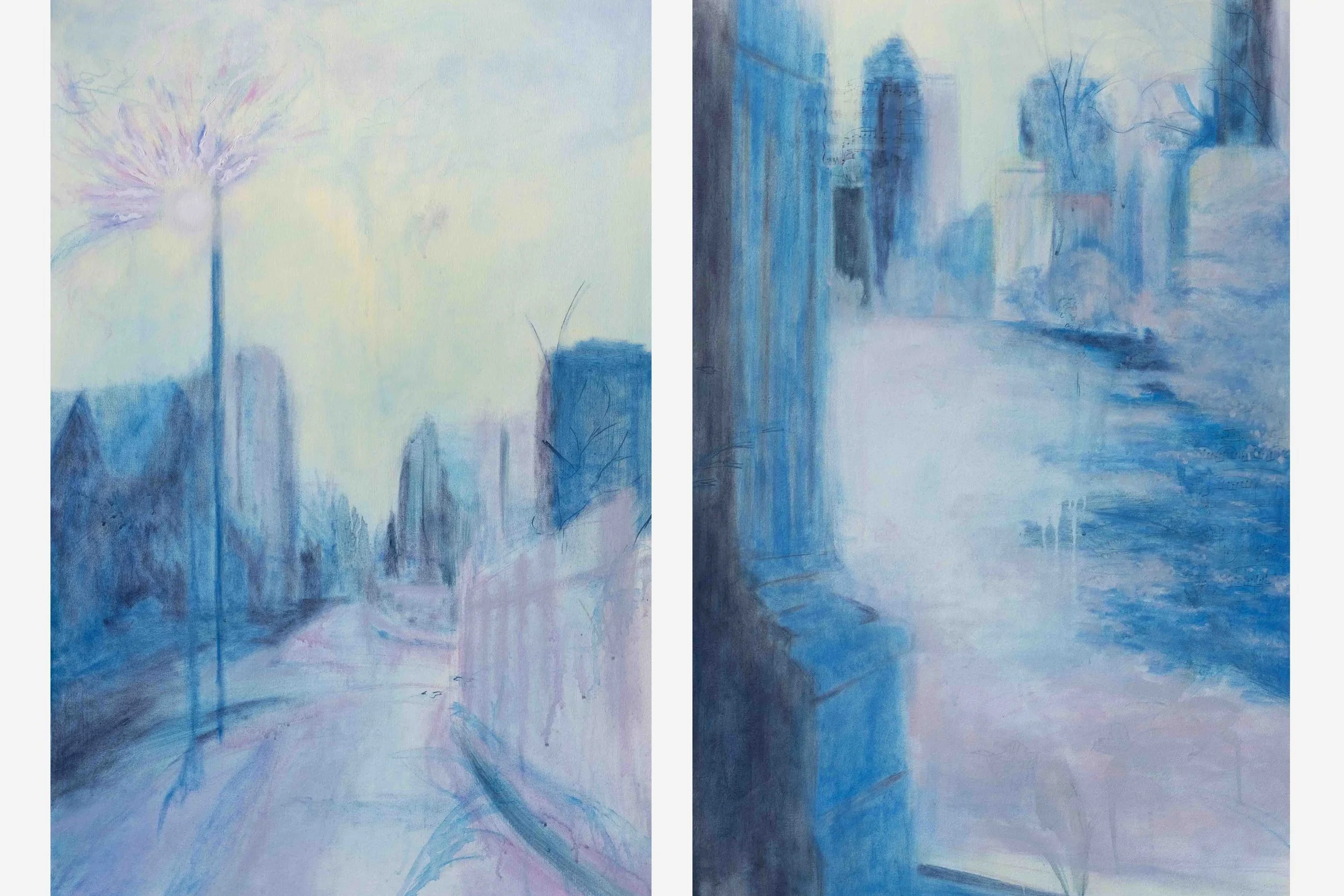 Blue Hour (Diptych)