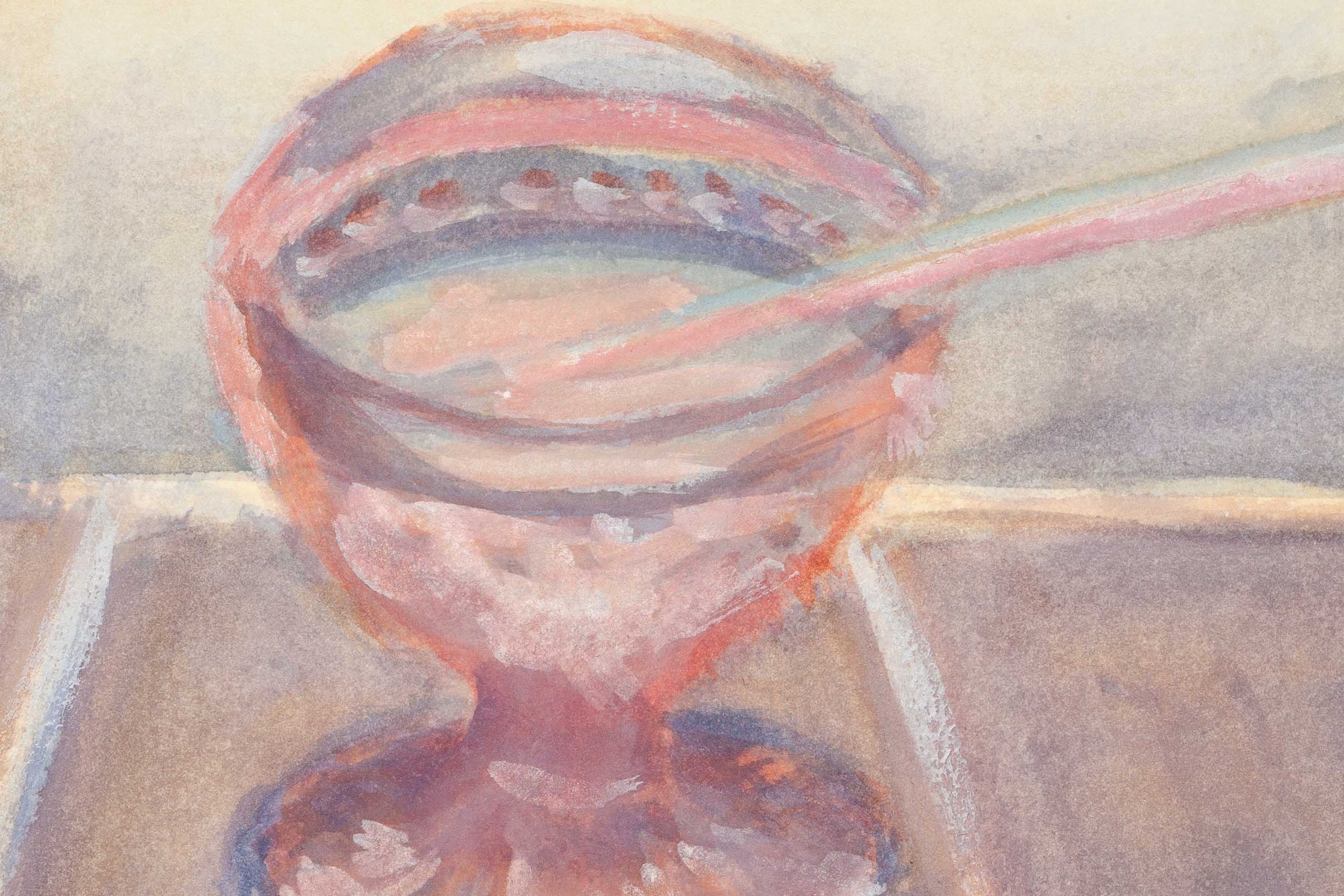 Pink Glass Color Study (no 2) 12x12"