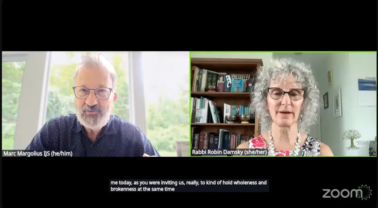 Today&rsquo;s IJS sit in preparation for Tisha B&rsquo;Av: wholeness and brokenness, holding the two for healing and growth.
&nbsp;
https://www.youtube.com/watch?v=6Oj01RPsPaY&amp;t=515s
&nbsp;
#meditation #limitlessjudaism #tishabav #possibility