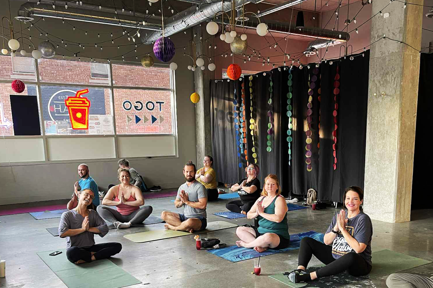 Sip &amp; Stretch Yoga