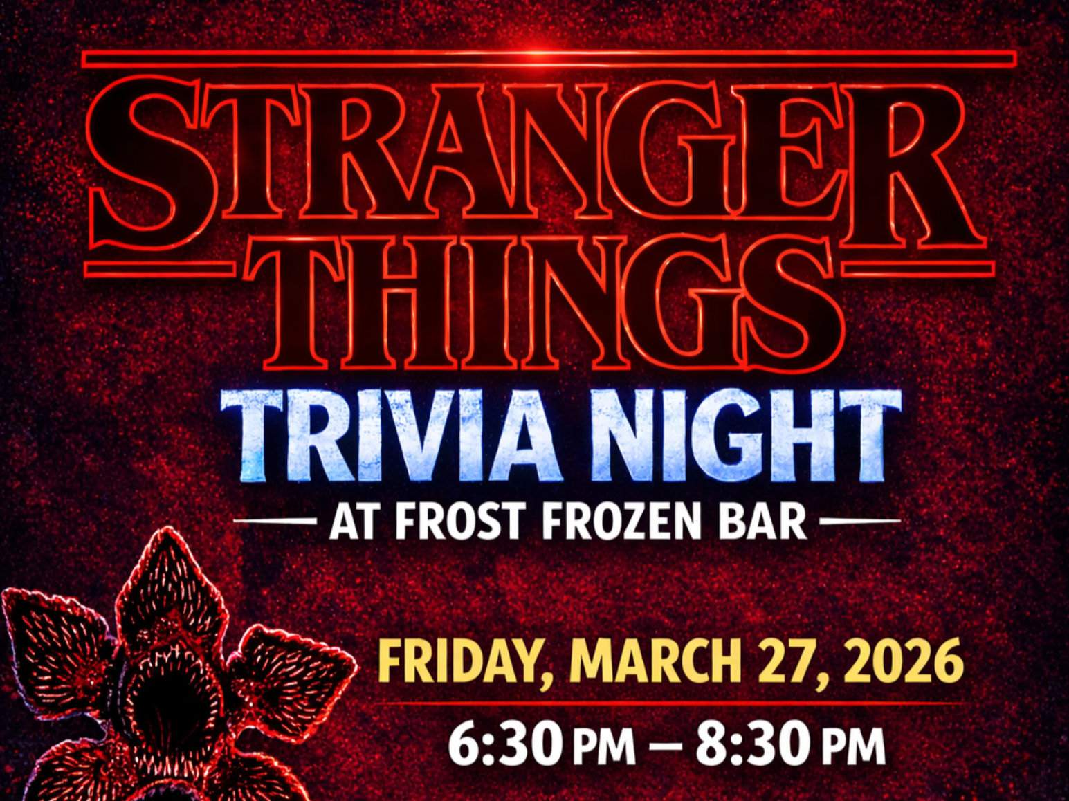 Stranger Things Trivia Night