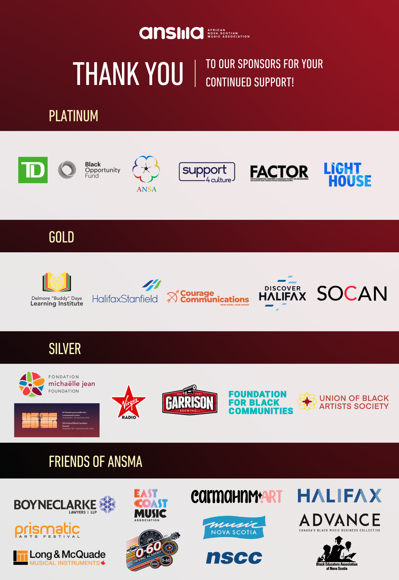 Digital Program Sponsors
