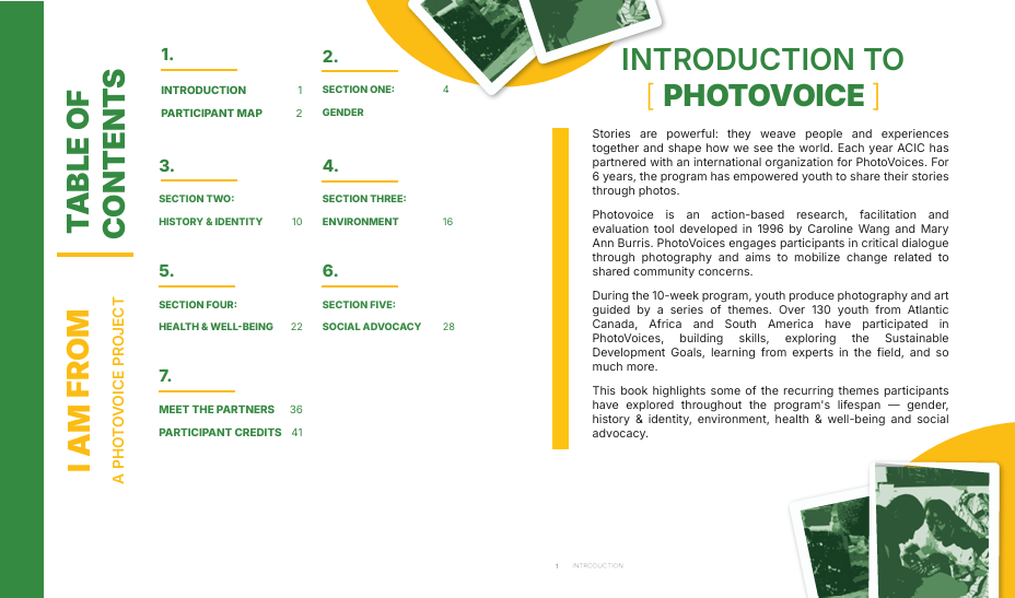 Table Of Contents Spread