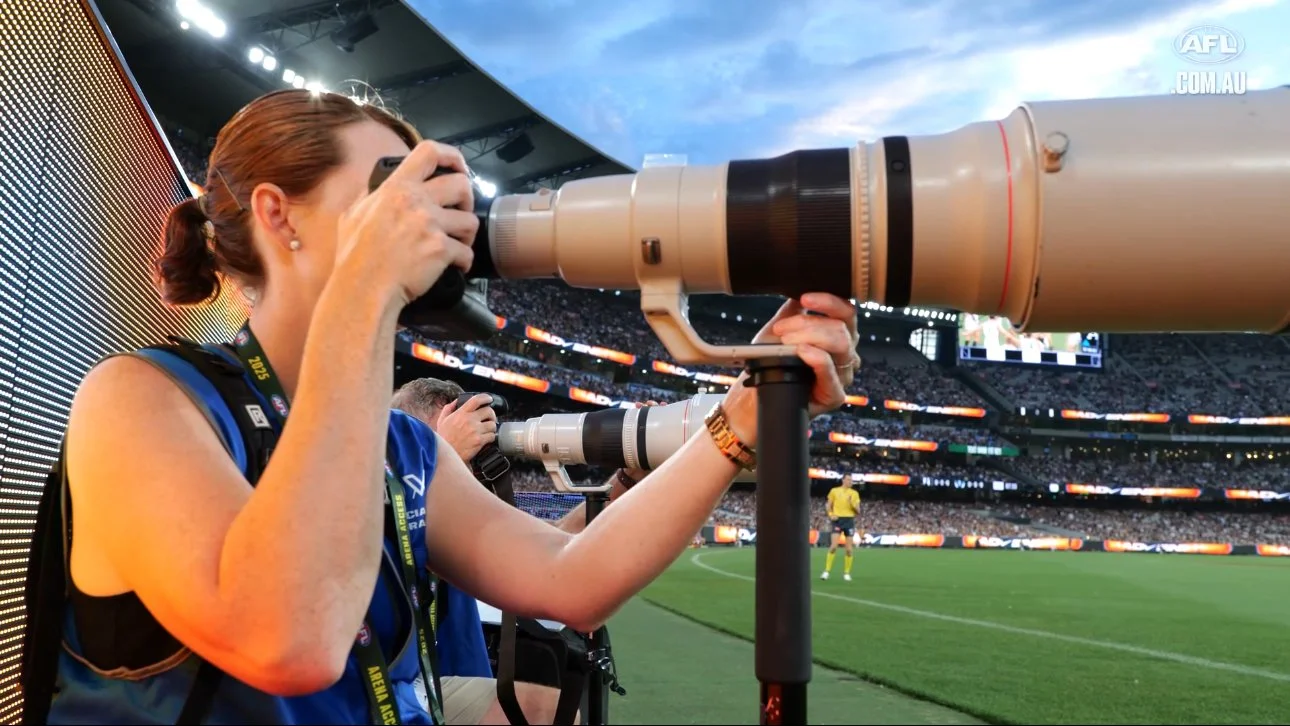 Photographing Port Adelaide v Collingwood at the MCG 2025