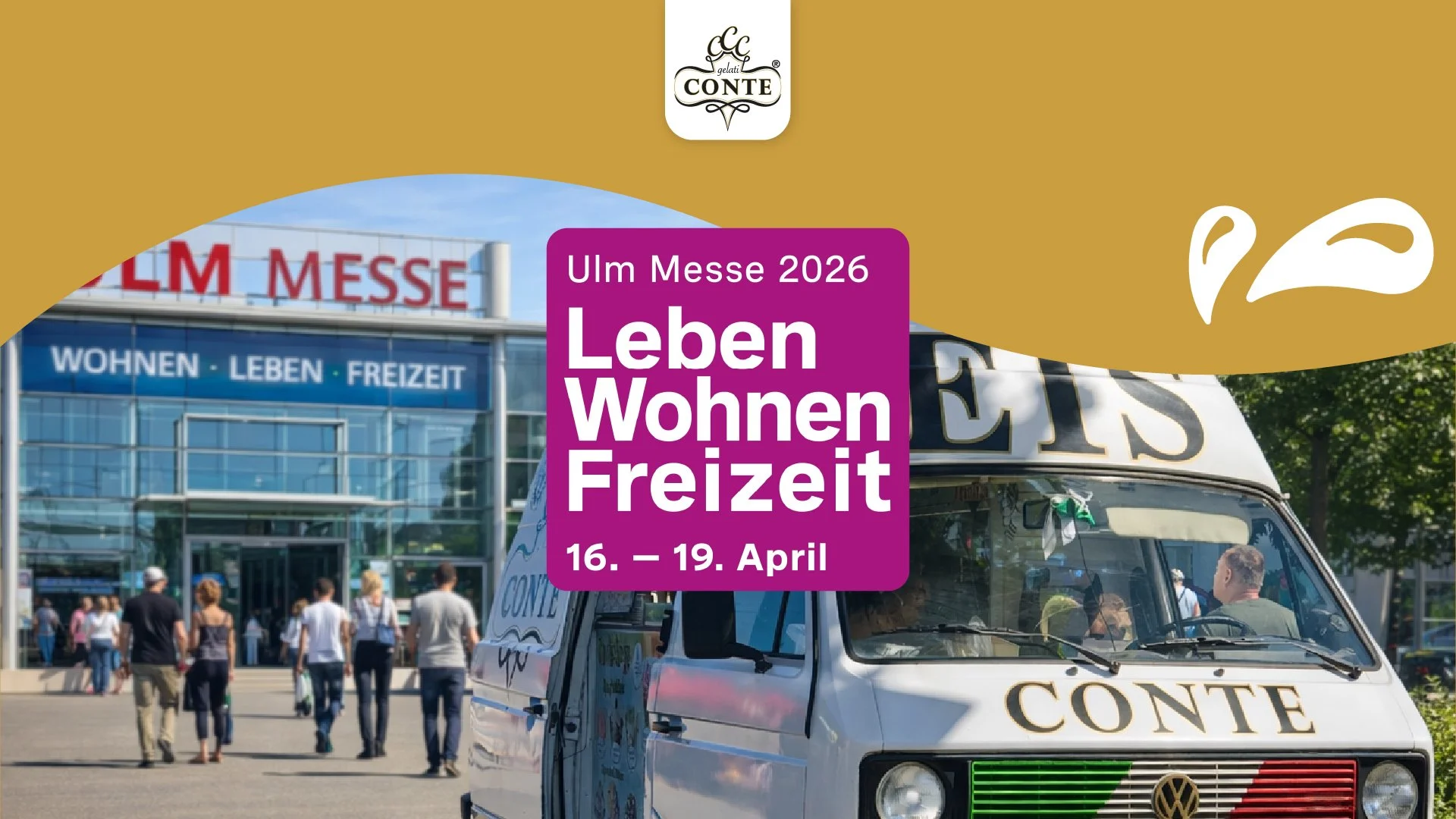 Gelati Conte auf der Ulm Messe 2026 – Wohnen, Leben &amp; Freizeit erleben