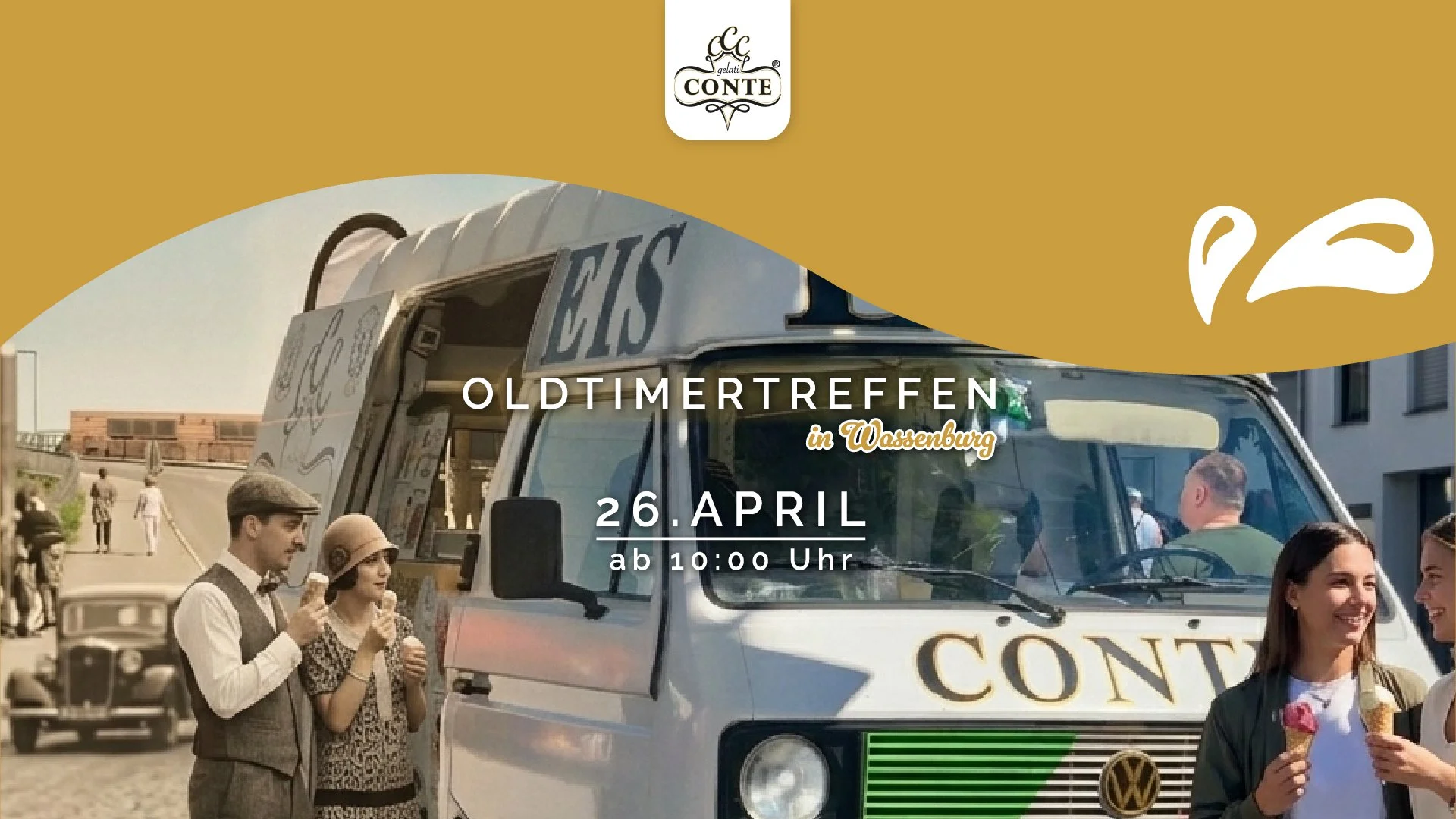 Gelati Conte beim Oldtimertreffen Wasserburg 2026 am Bodensee