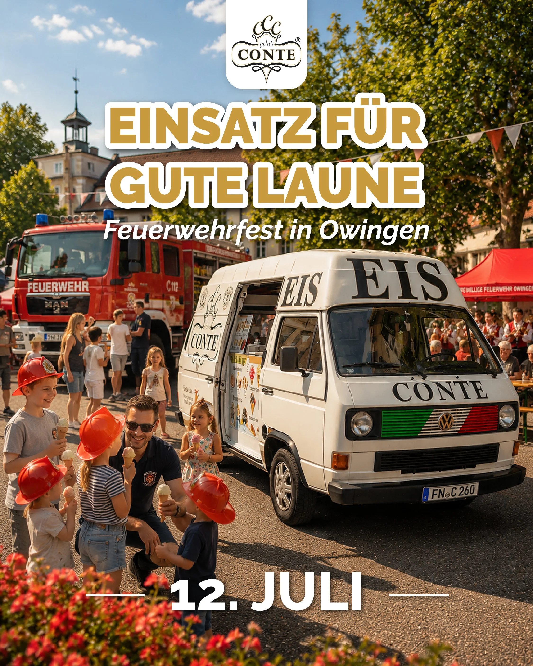 Einsatz für gute Laune - Feuerwehrfest in Owingen