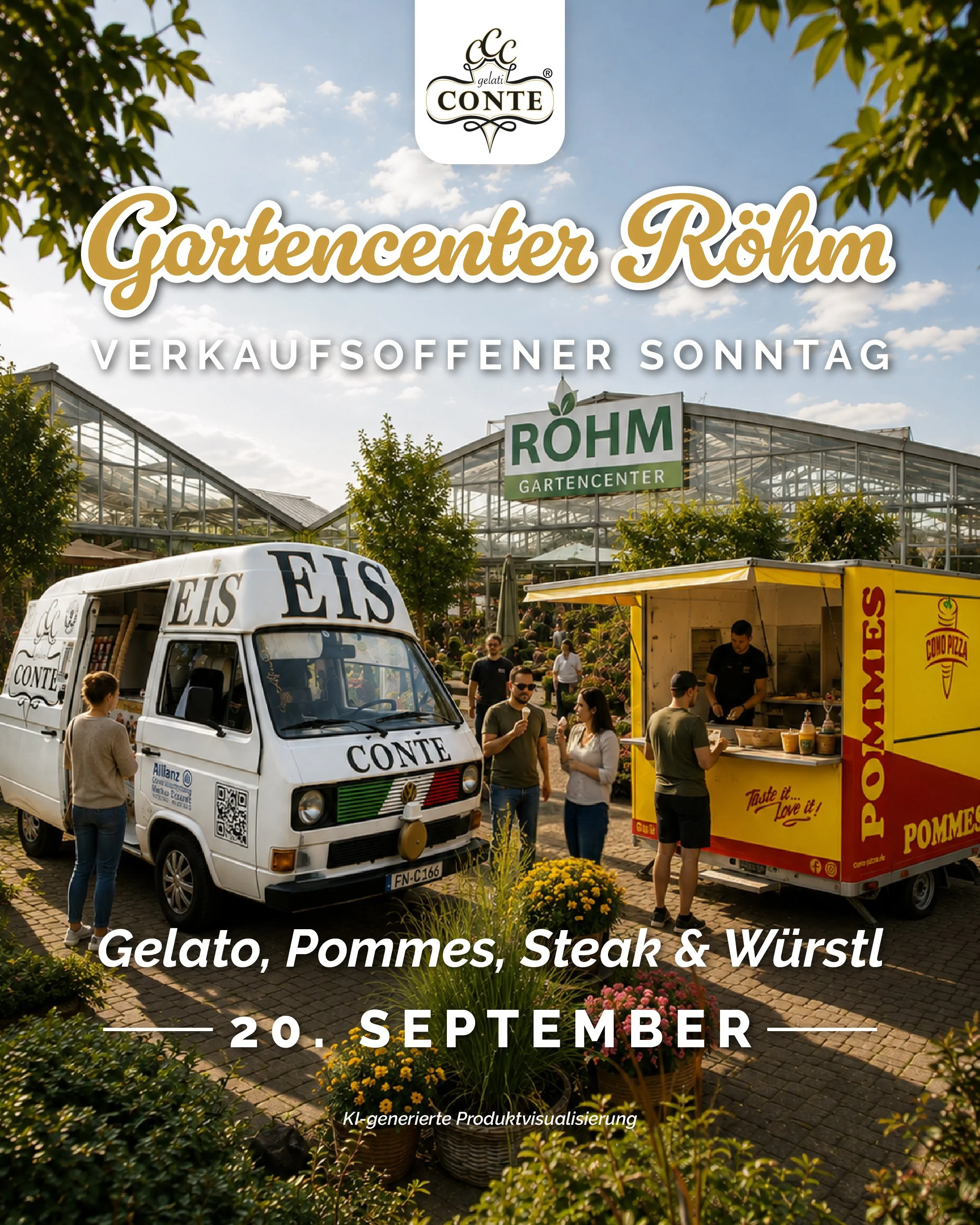 Gelati Conte beim Verkaufsoffenen Sonntag im Gartencenter Röhm