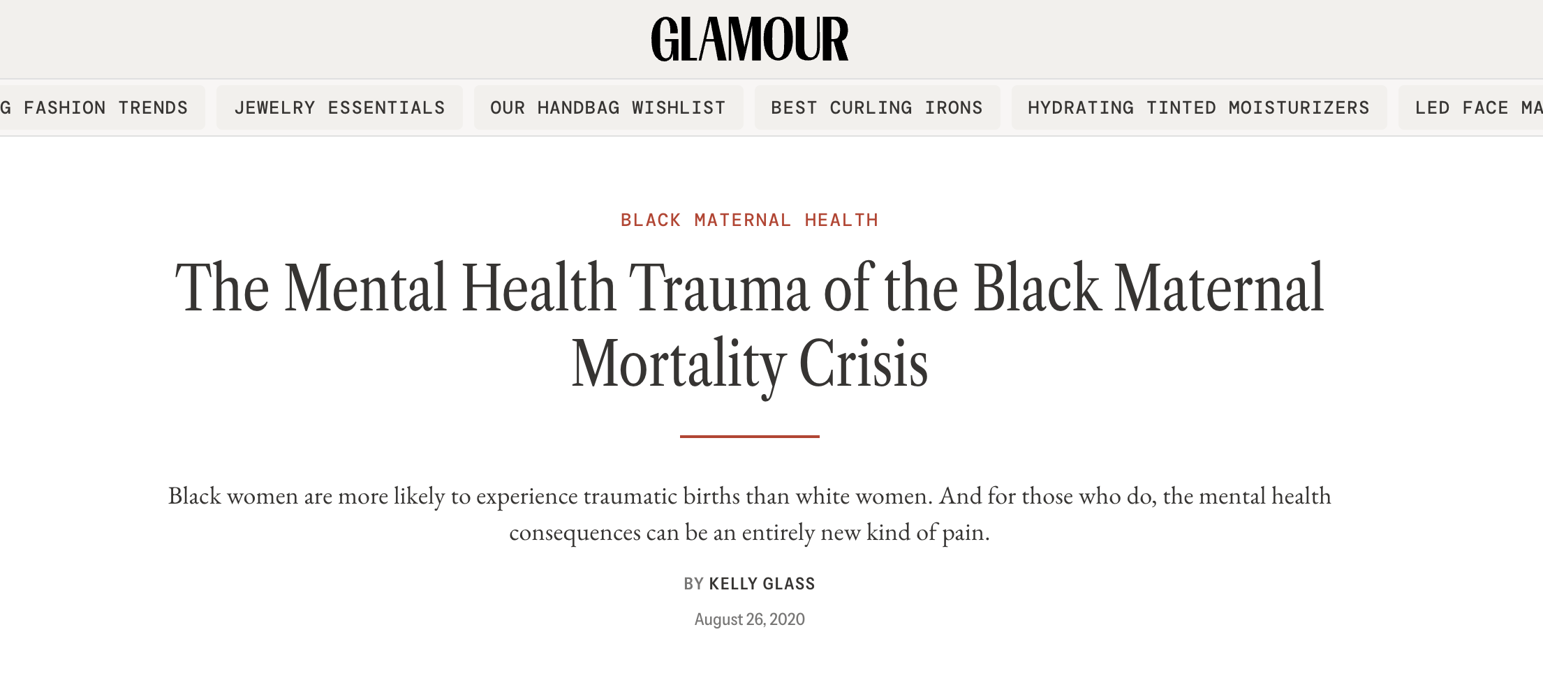 black maternal mortality rate