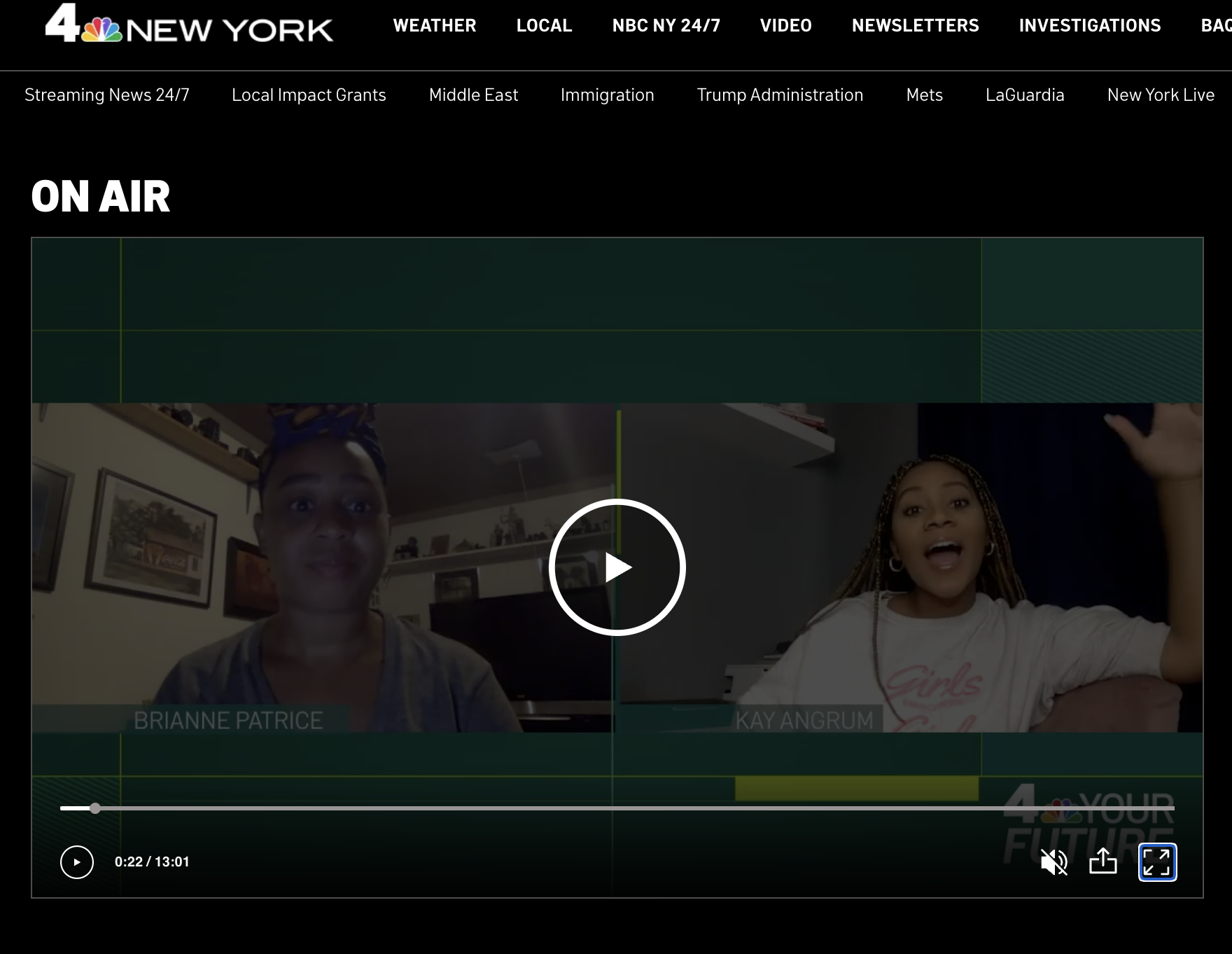 for your future nbc ny brianne patrice