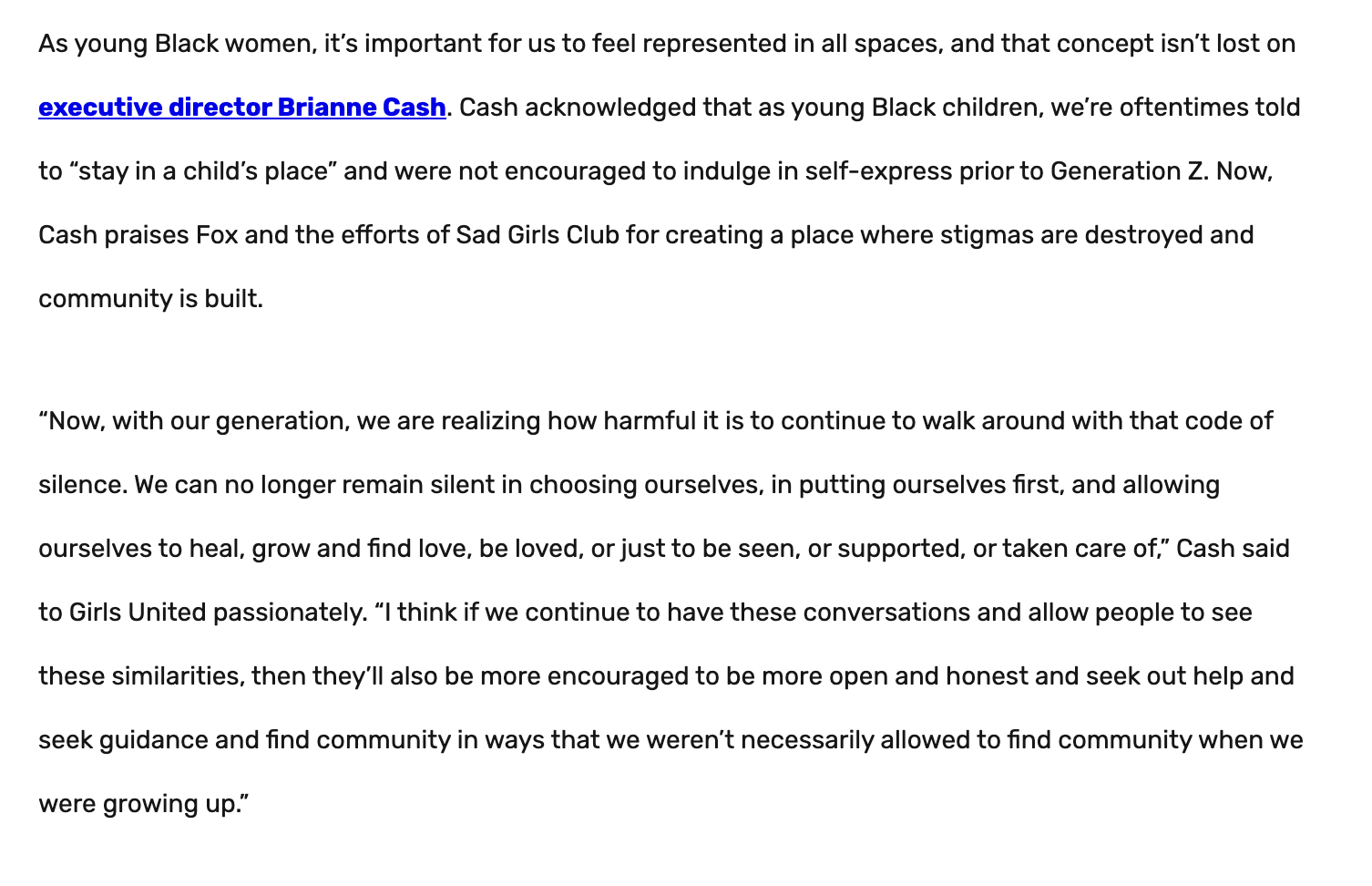 sad girls club brianne patrice elyse fox