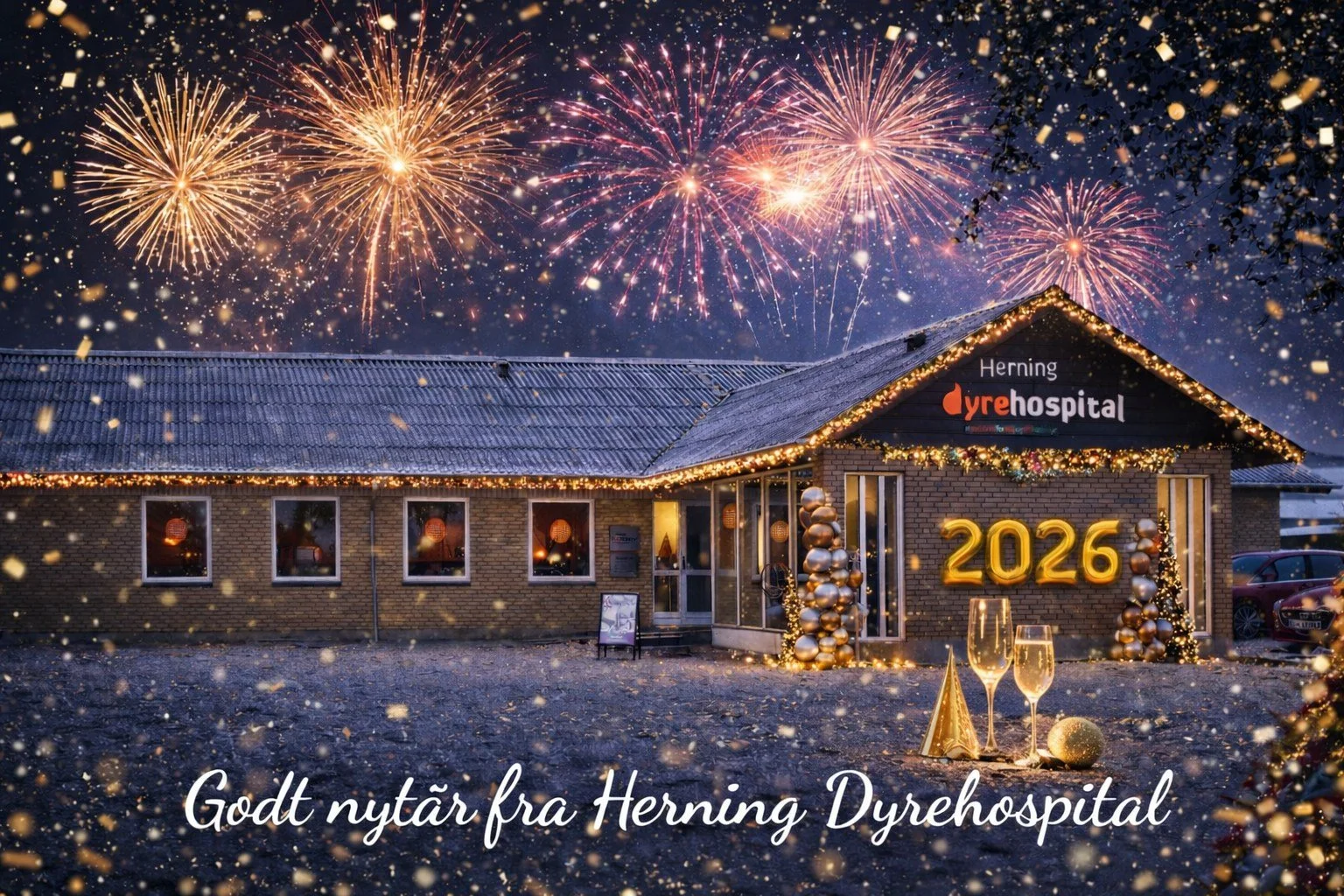 🎆 GODT NYT&Aring;R FRA HERNING DYREHOSPITAL🎆

Vi vil gerne sige tak for jeres tillid i det forgangne &aring;r 🎇Det har v&aelig;ret en forn&oslash;jelse at passe p&aring; jeres firbenede familiemedlemmer, og vi er taknemmelige for hver eneste kunde