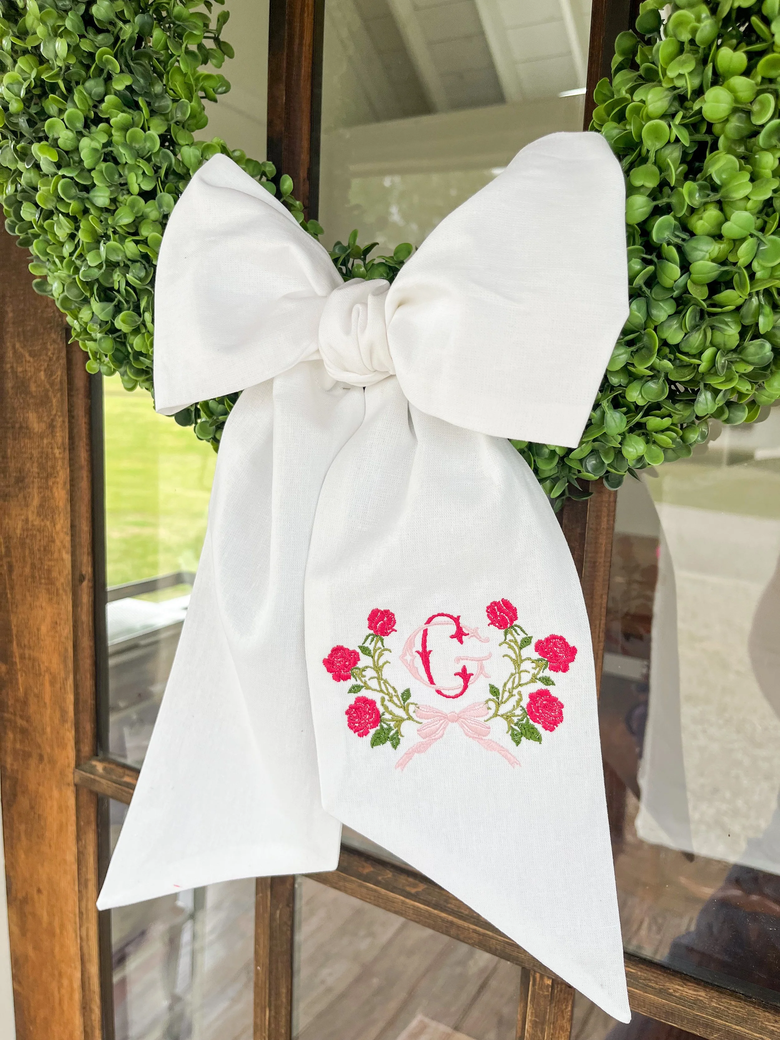 Spring Wreath Sash