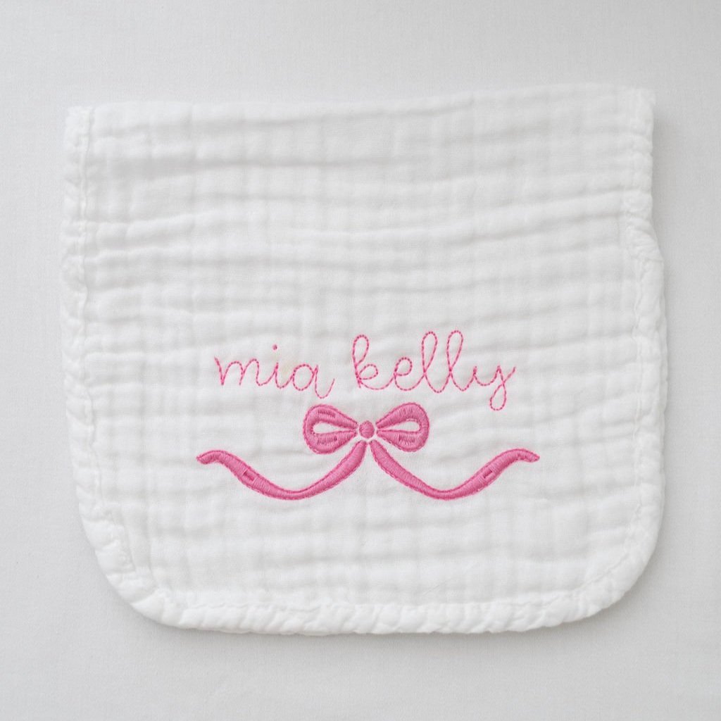 Custom Girl Burp Cloth