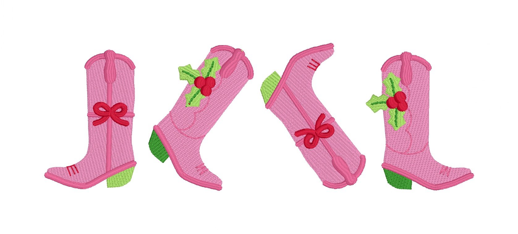 Christmas Cowgirl Boots