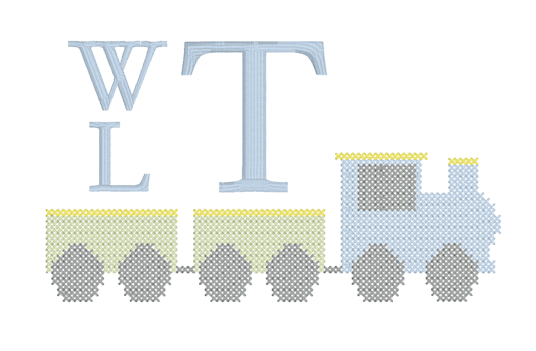 Cross Stitch Train