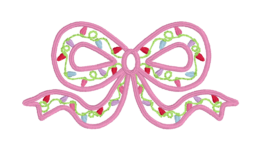 Christmas Lights Bow