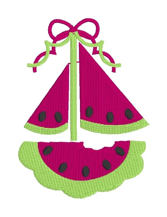 Watermelon Sailboat