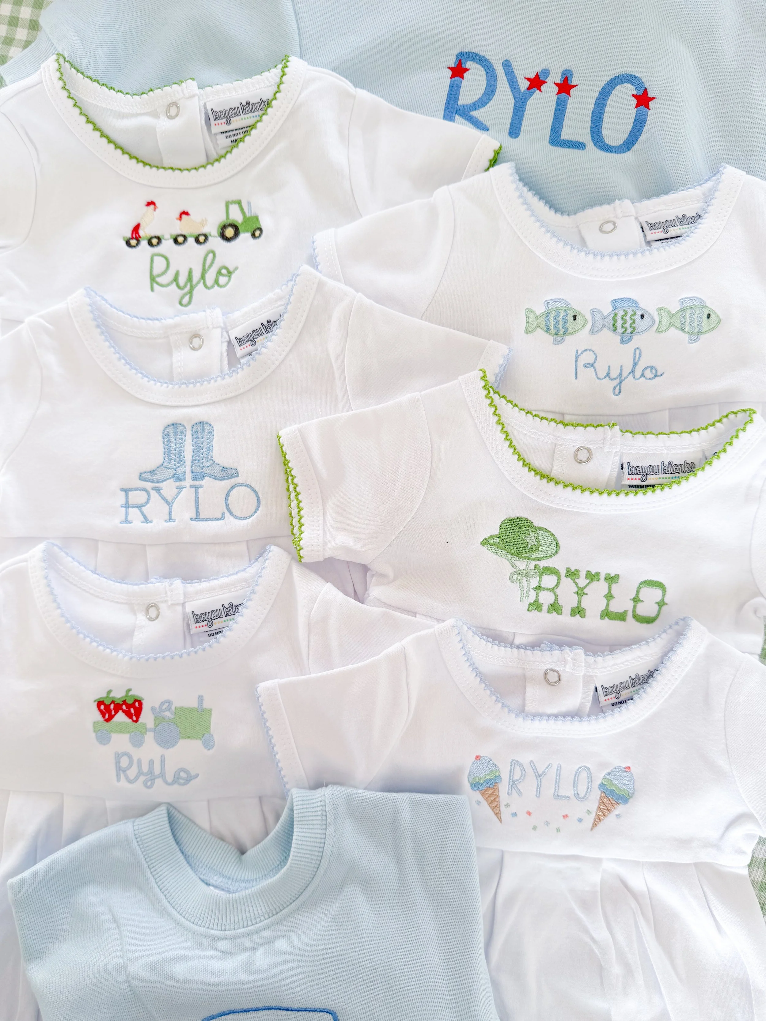 Boys Picot Trim Bubbles