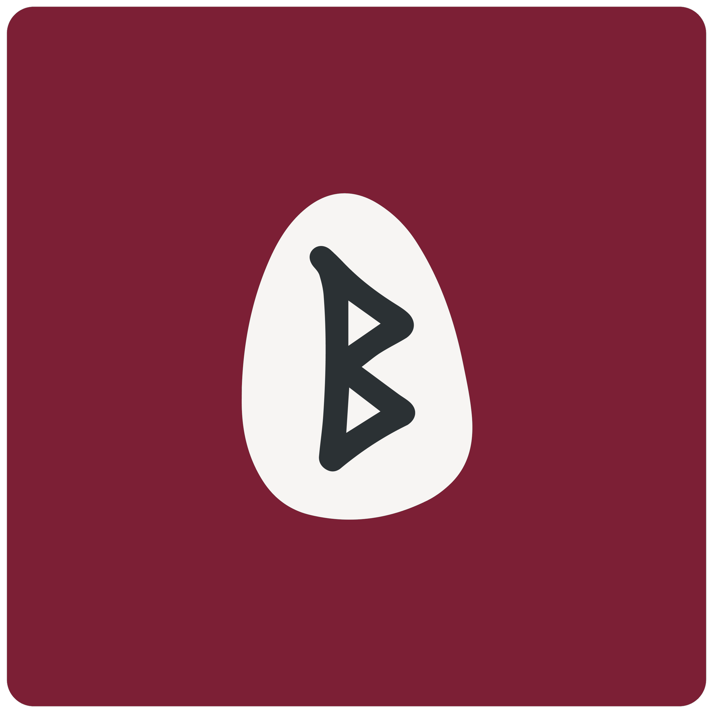 Bluetooth-Logo auf rotem Hintergrund