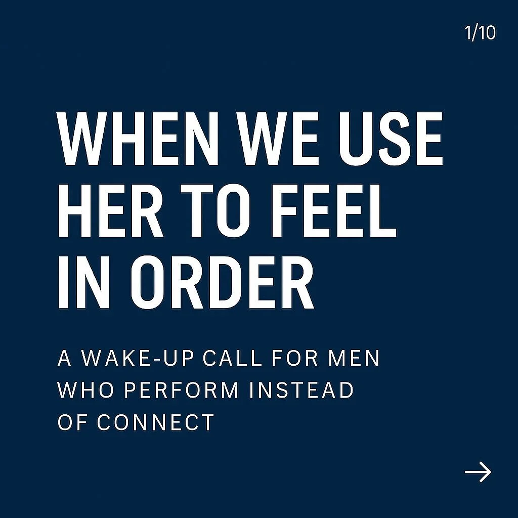 Many men (Fifty!) aren&rsquo;t addicted to sex or chaos. They&rsquo;re addicted to the feeling of order when a woman is around. She becomes their structure, their drive, their worth. But when she pulls away, they collapse&mdash;because they never had