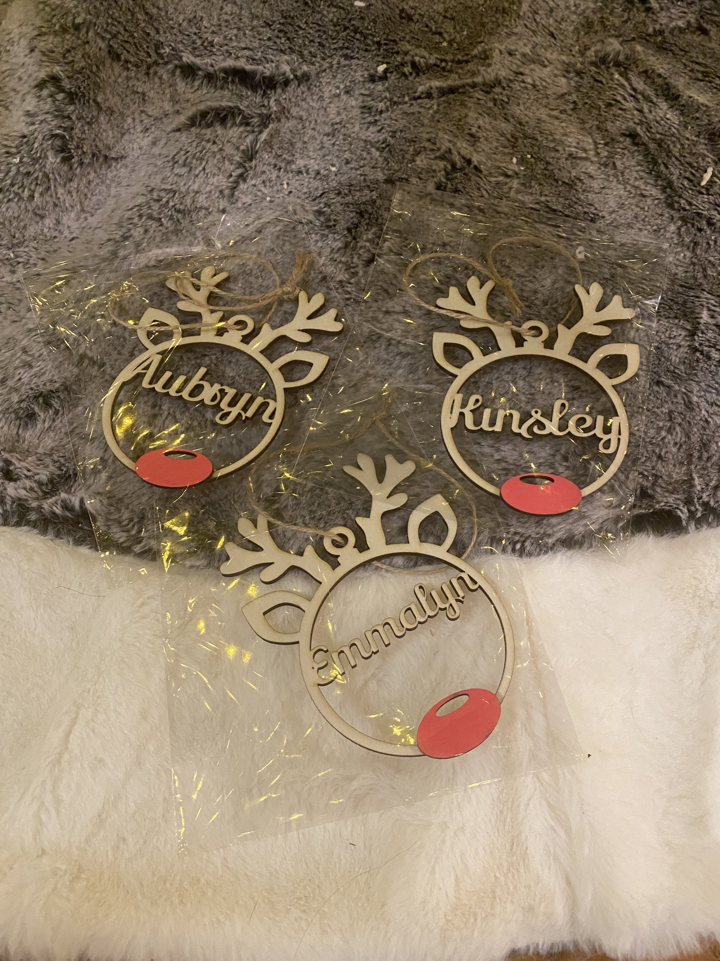 Personalized Rudolph Ornament