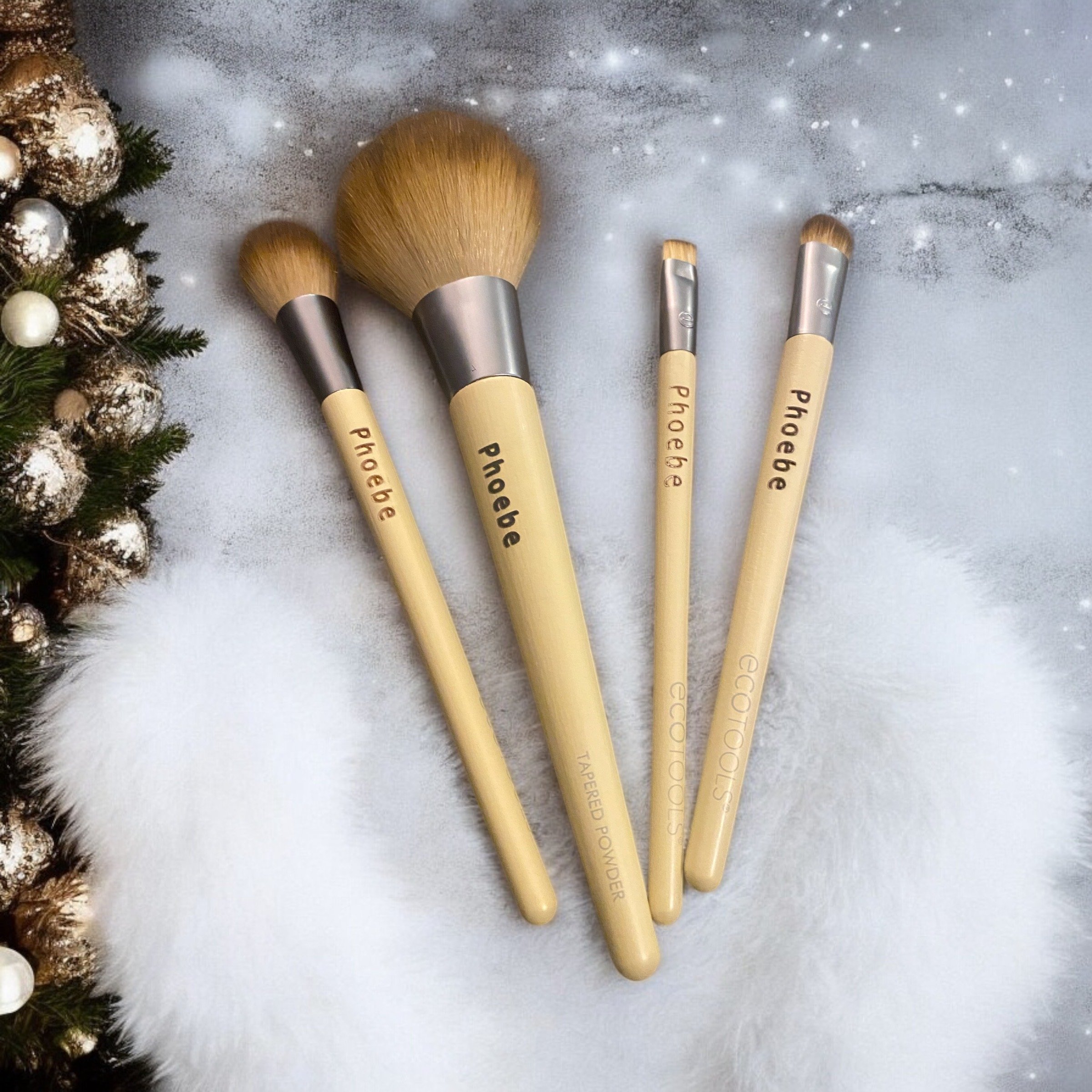 Set of 4 Personalized Make-Up Brushes