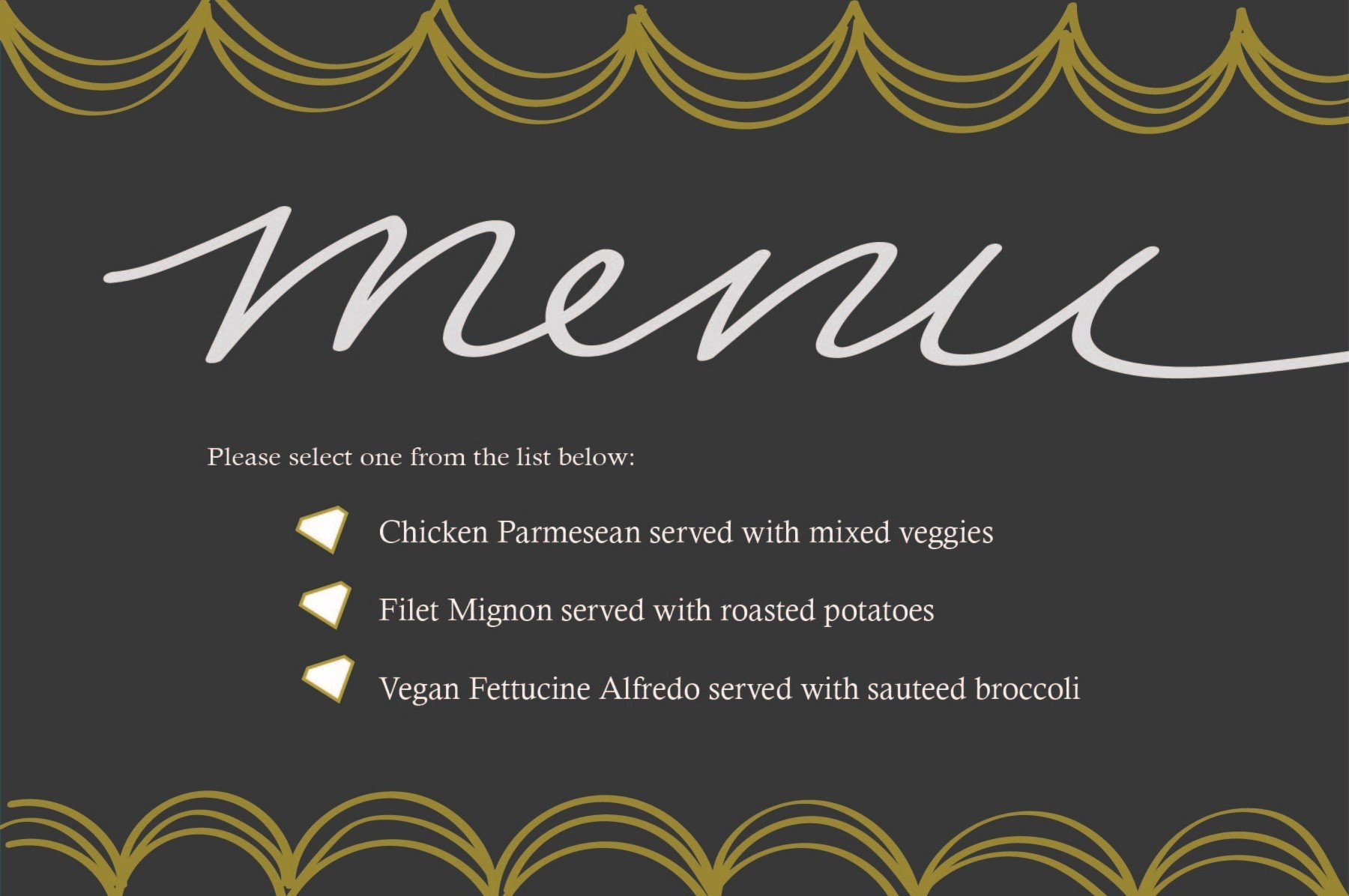 Menu Card