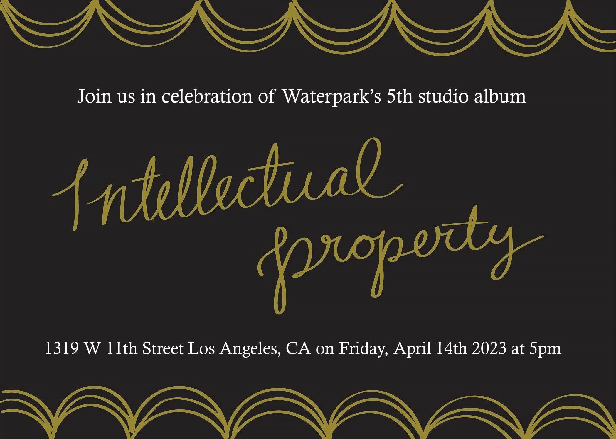 Back of Invitation (Album release party)