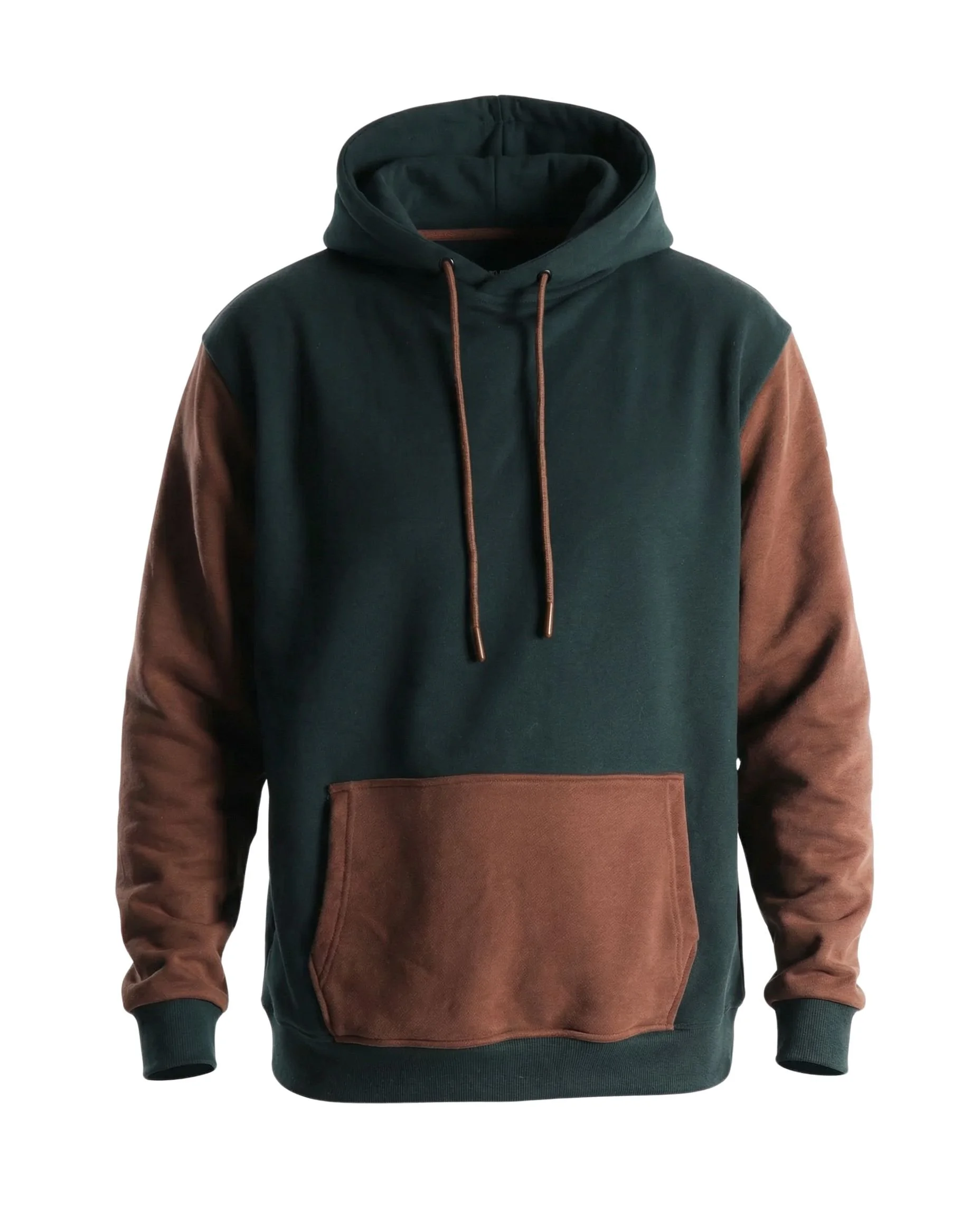 A man wearing a plain black short-sleeve athletic shirt with a logo patch on the left sleeve