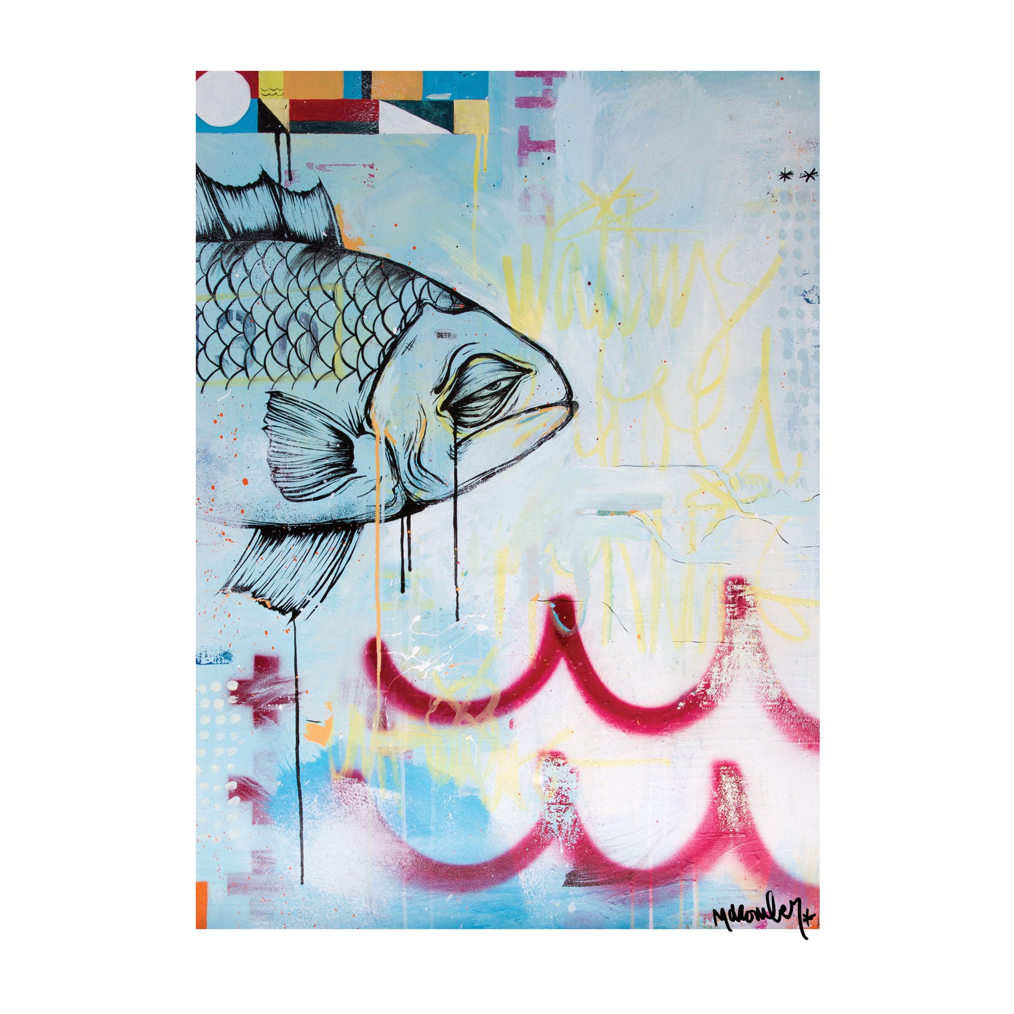 Waiting Fish 11x14 Print