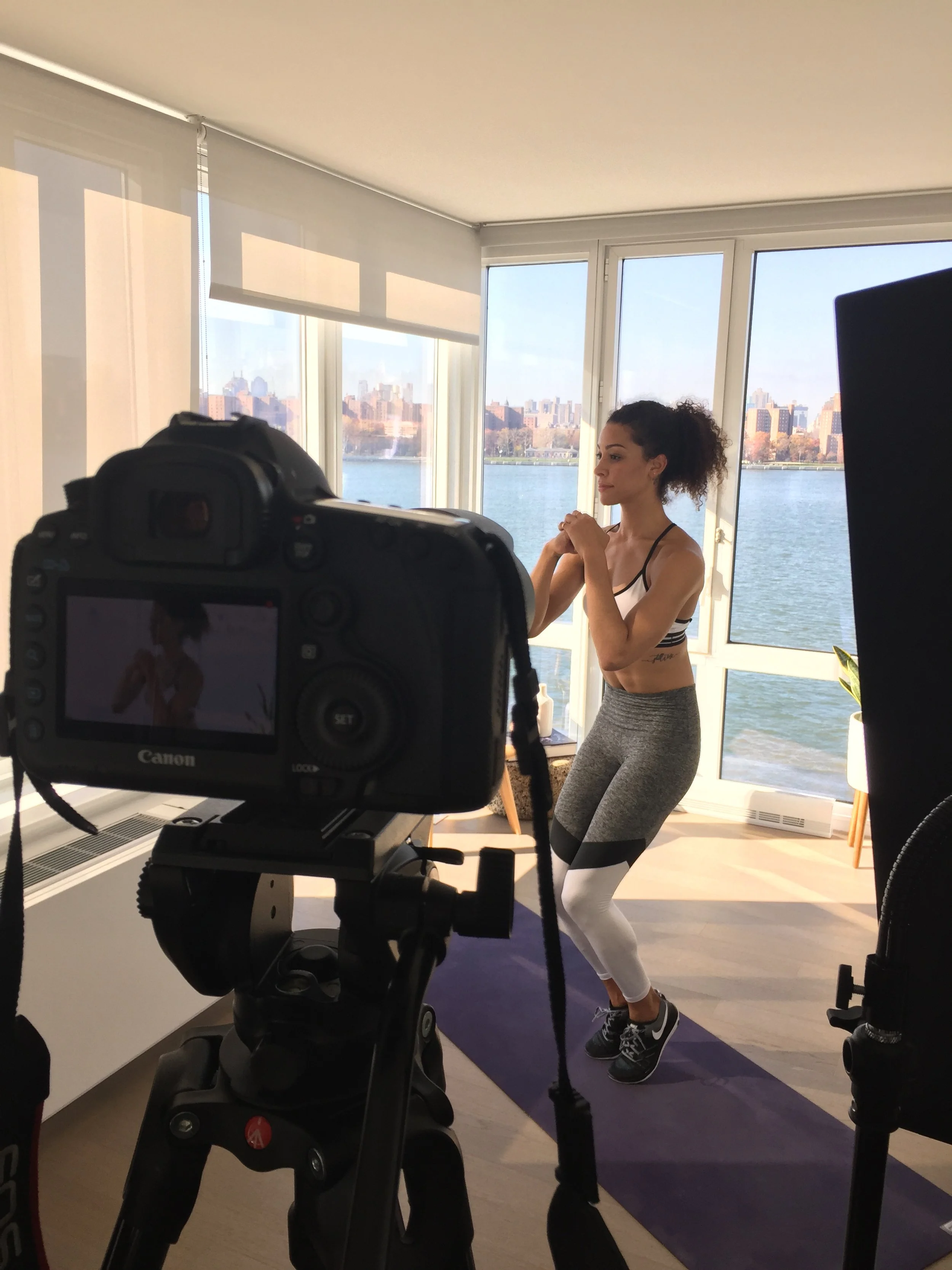 Filming Workout Routines at Self.com
