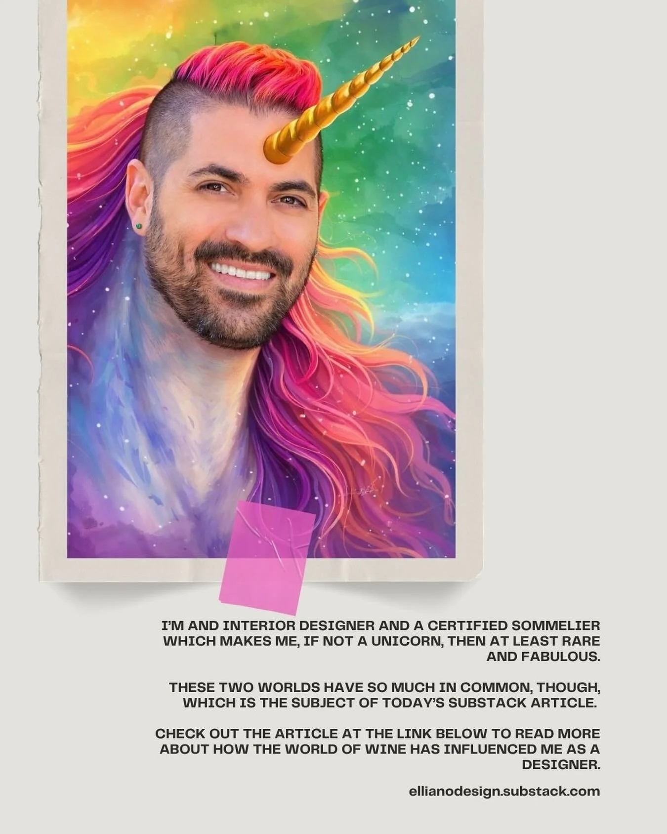 New Substack article is out! See how being a sommelier influences me as a designer. Link in our bio!